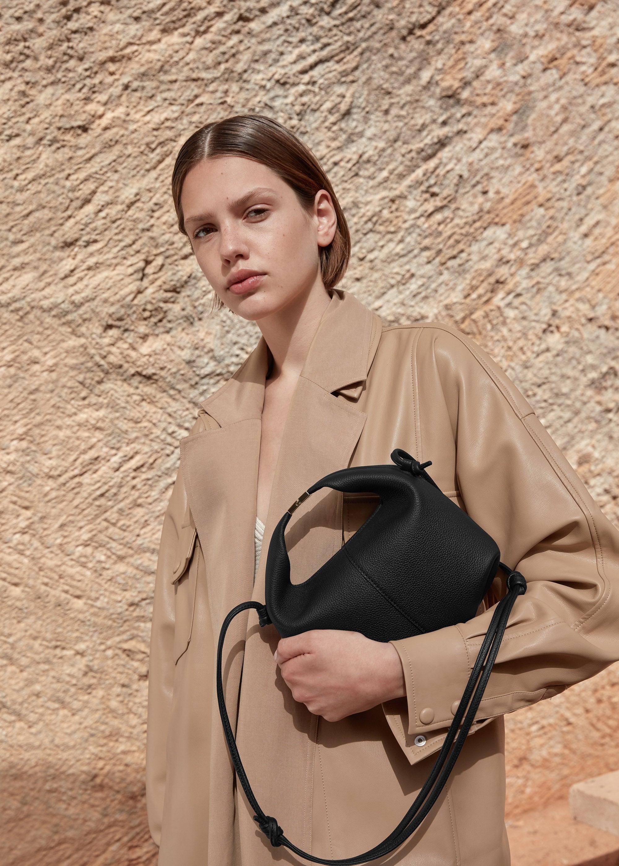Handbag - Textured Black