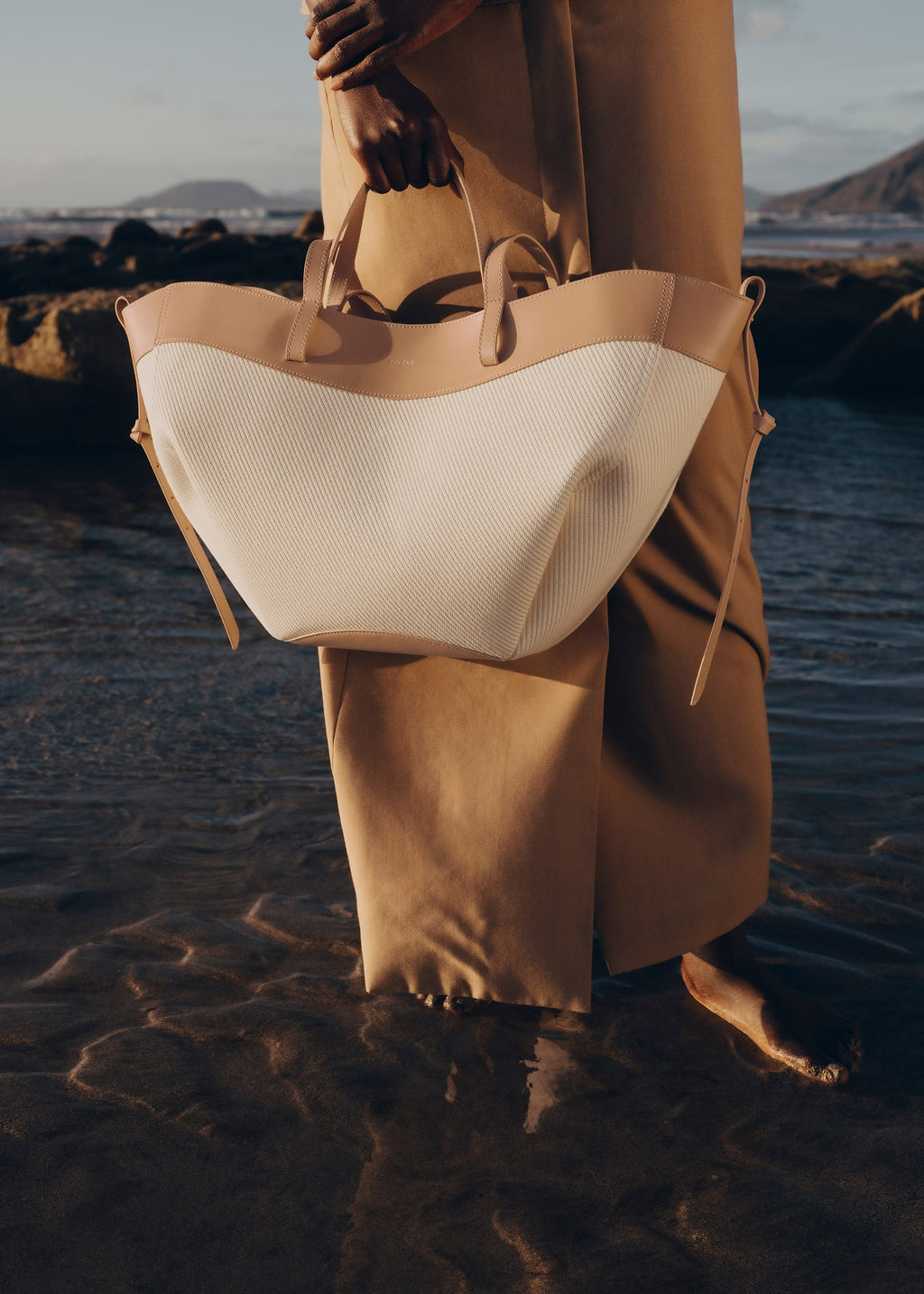Handbag - Beige Canvas