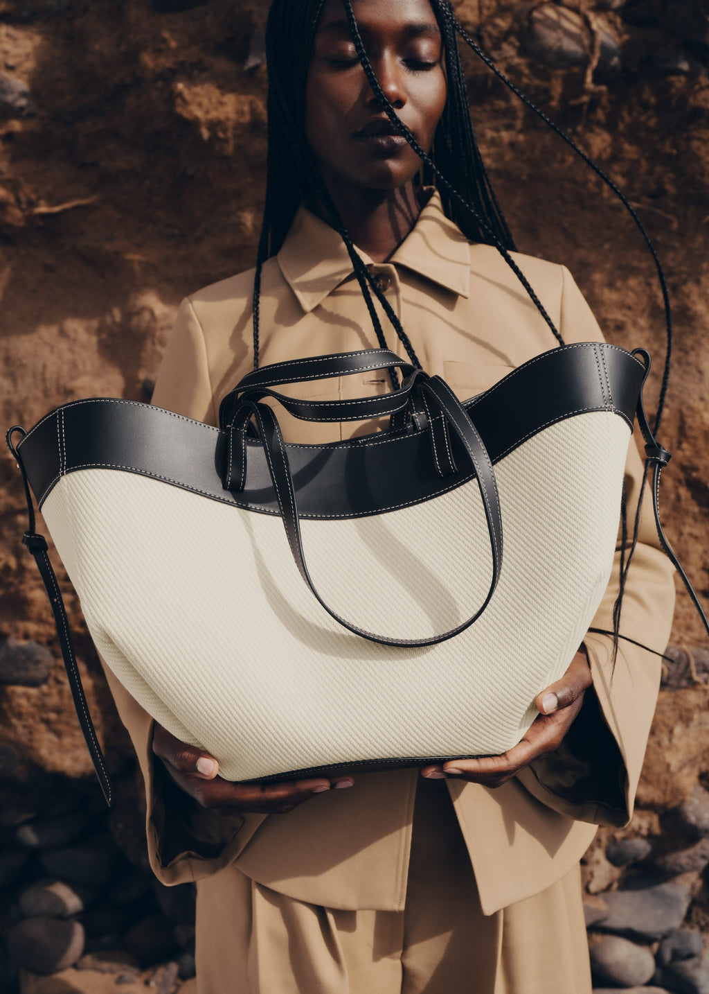 Handbag - Black Canvas