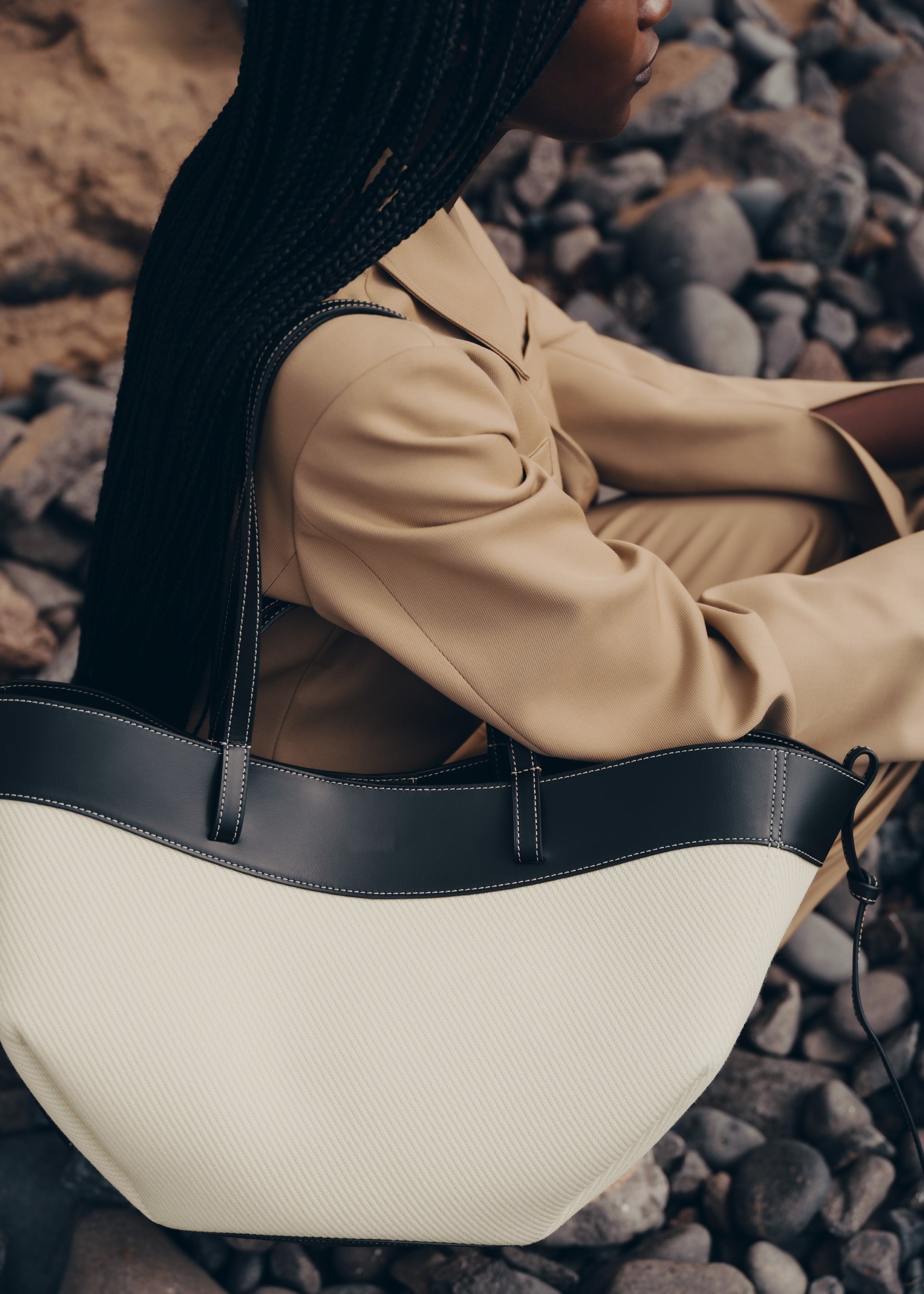 Handbag - Black Canvas