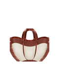 Mini Handbag - Cognac Canvas