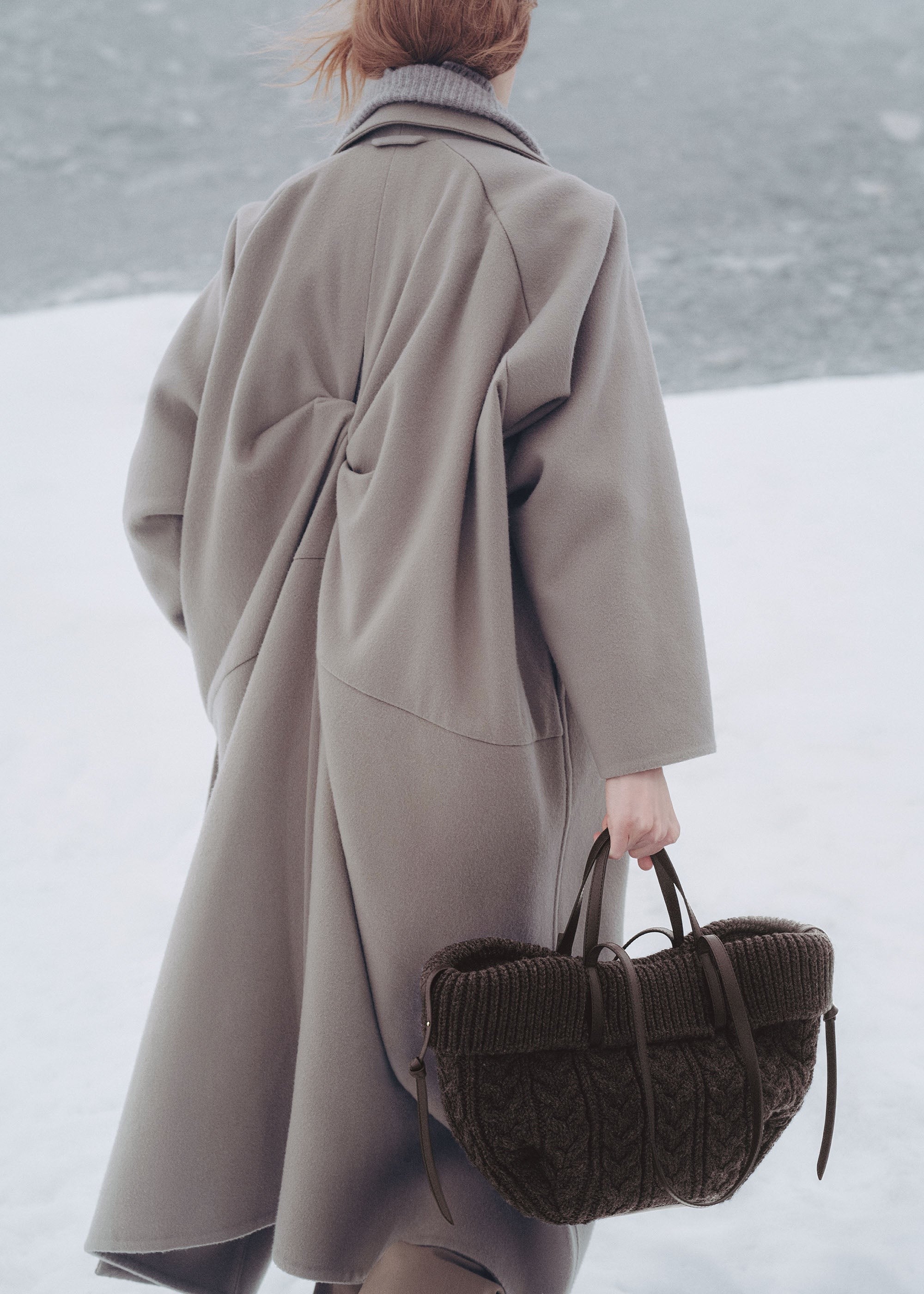 Mini Handbag - Merino Ebony
