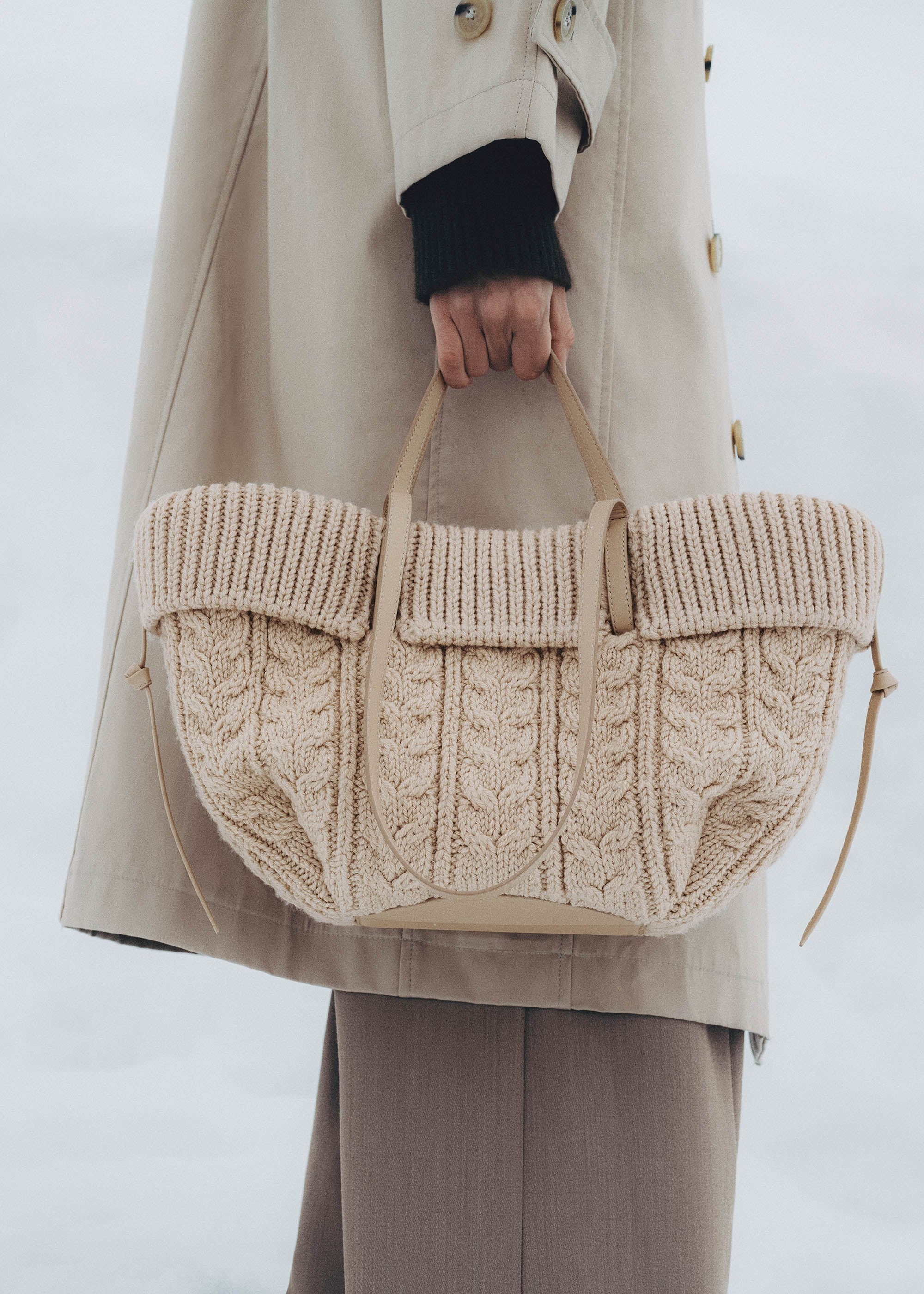 Mini Handbag - Merino Ecru