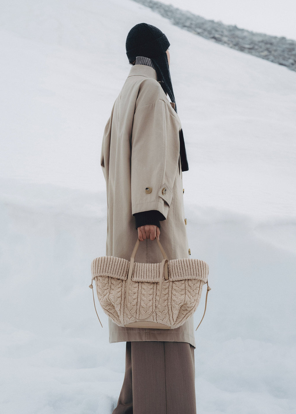Mini Handbag - Merino Ecru