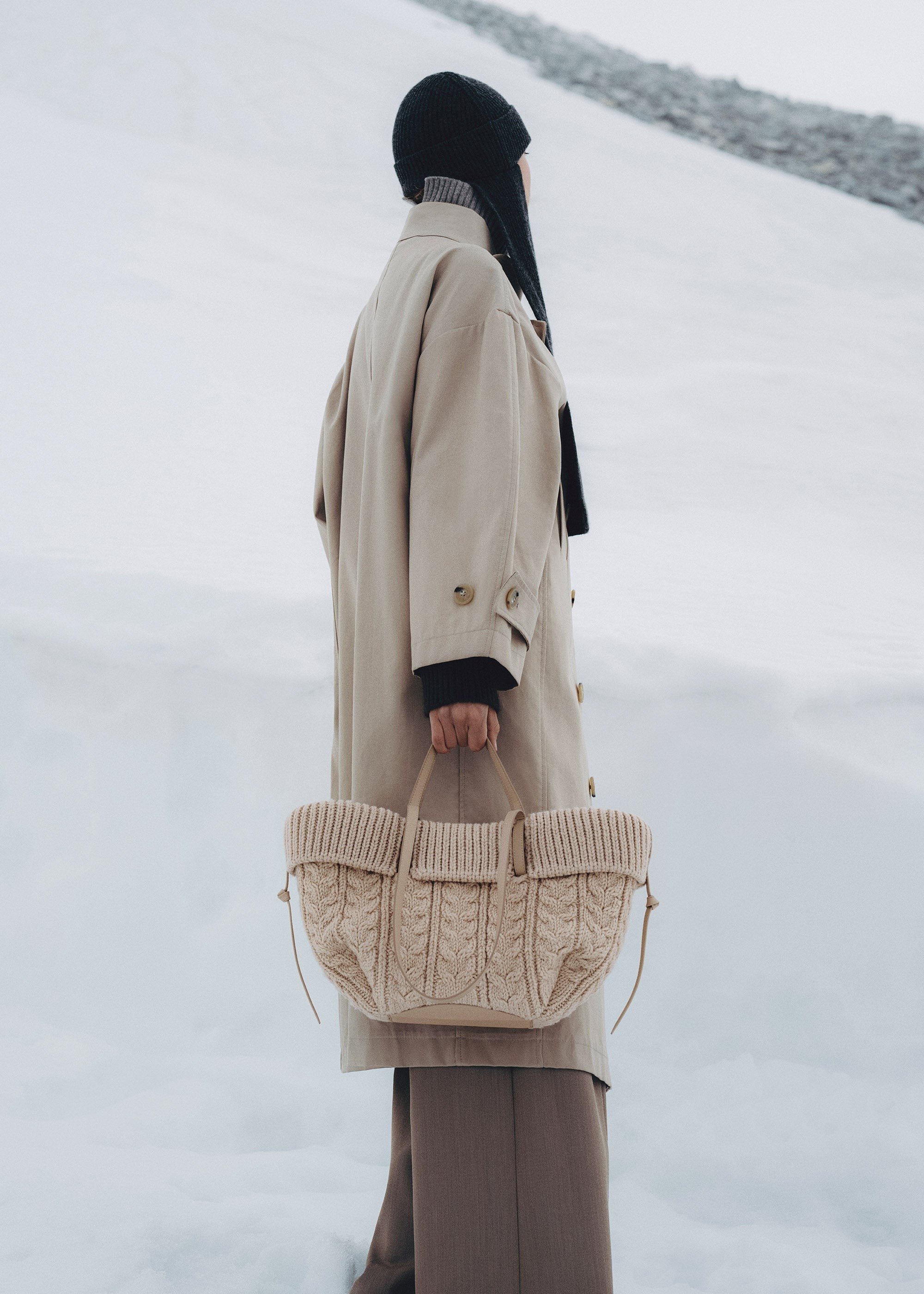 Mini Handbag - Merino Ecru