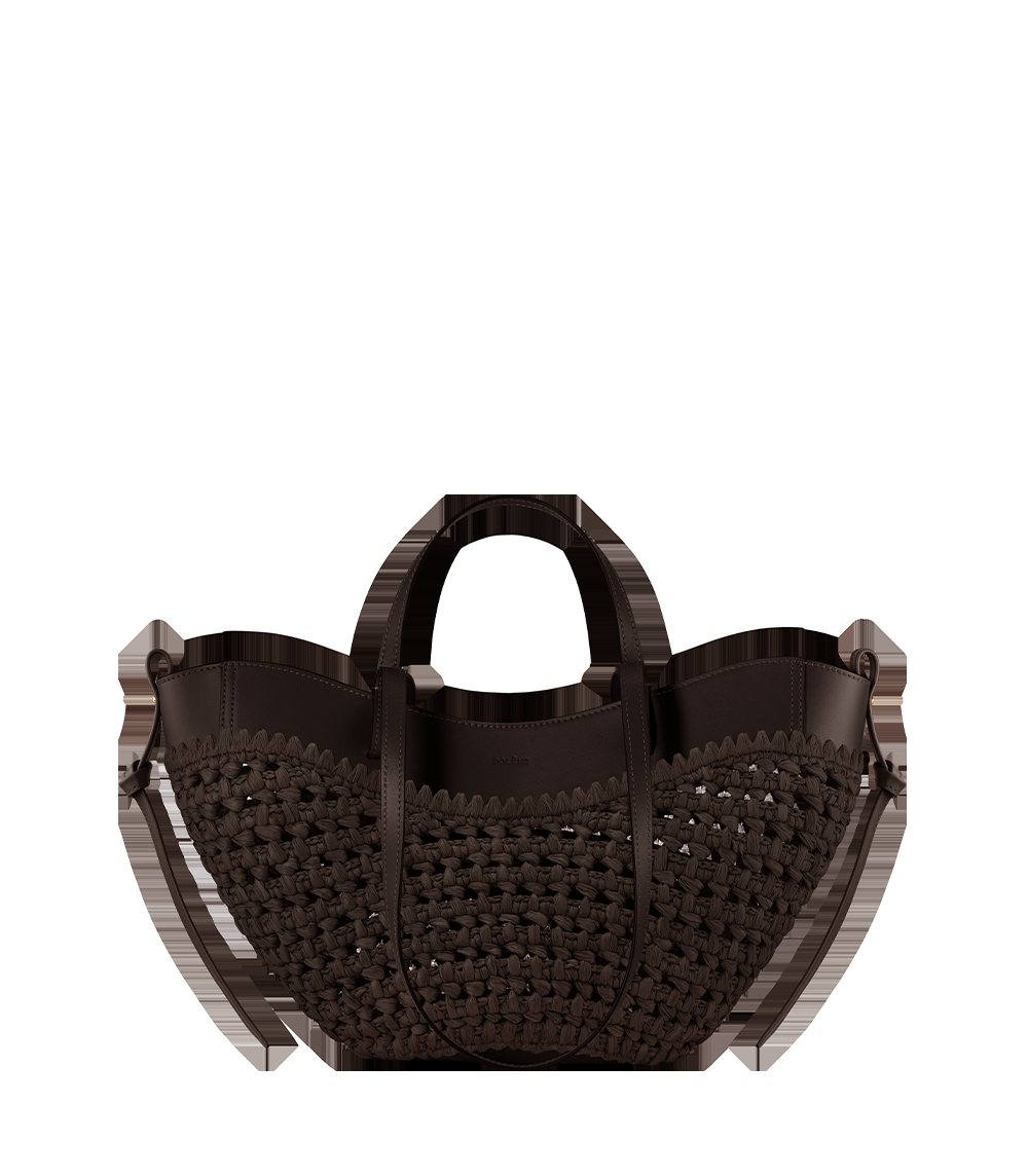 Mini Handbag - Raffia Ebony
