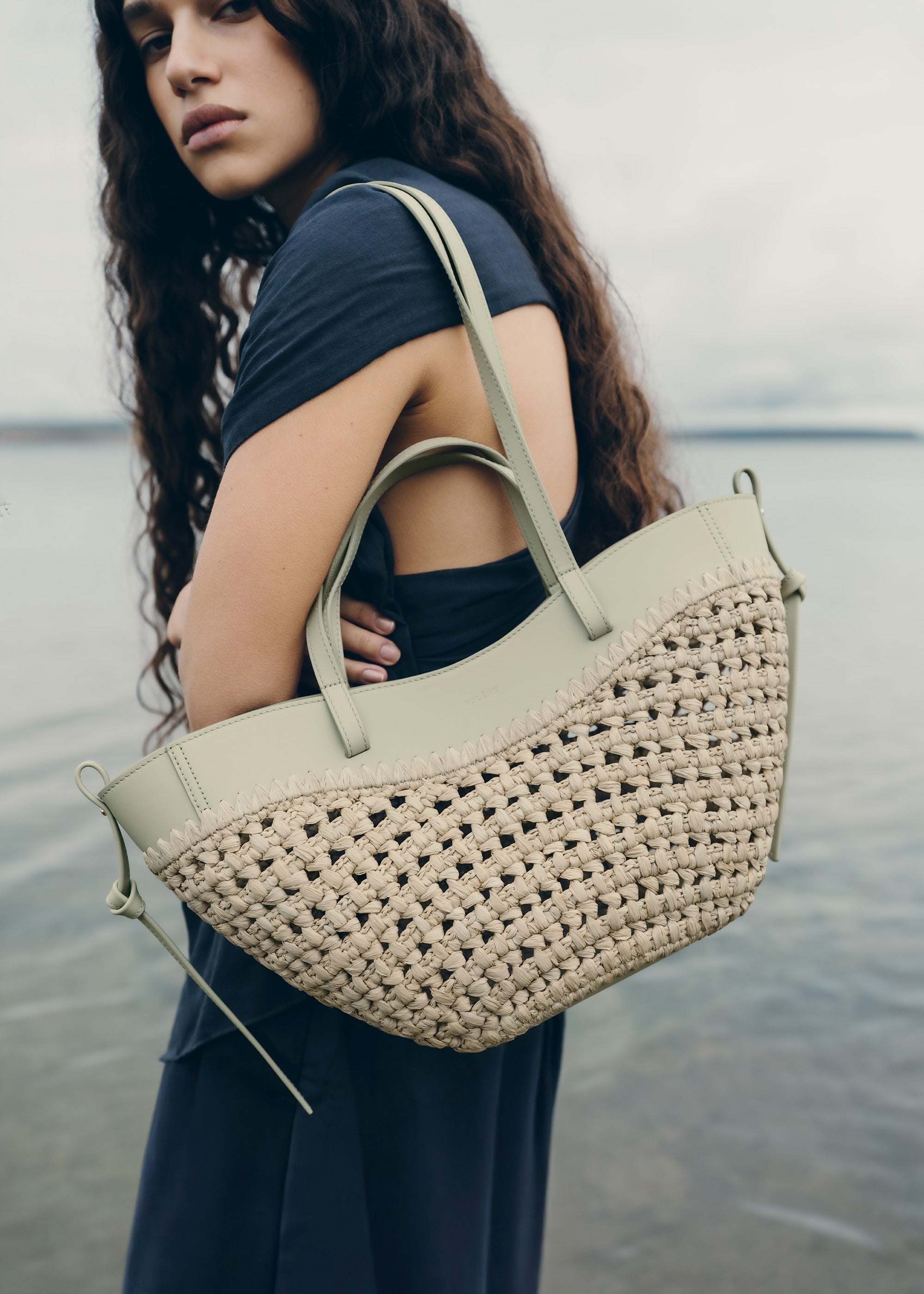Mini Handbag - Raffia Laurel