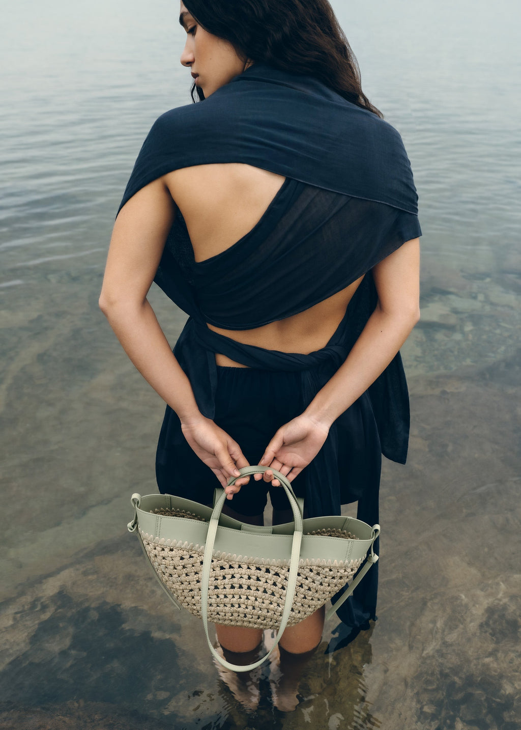 Mini Handbag - Raffia Laurel