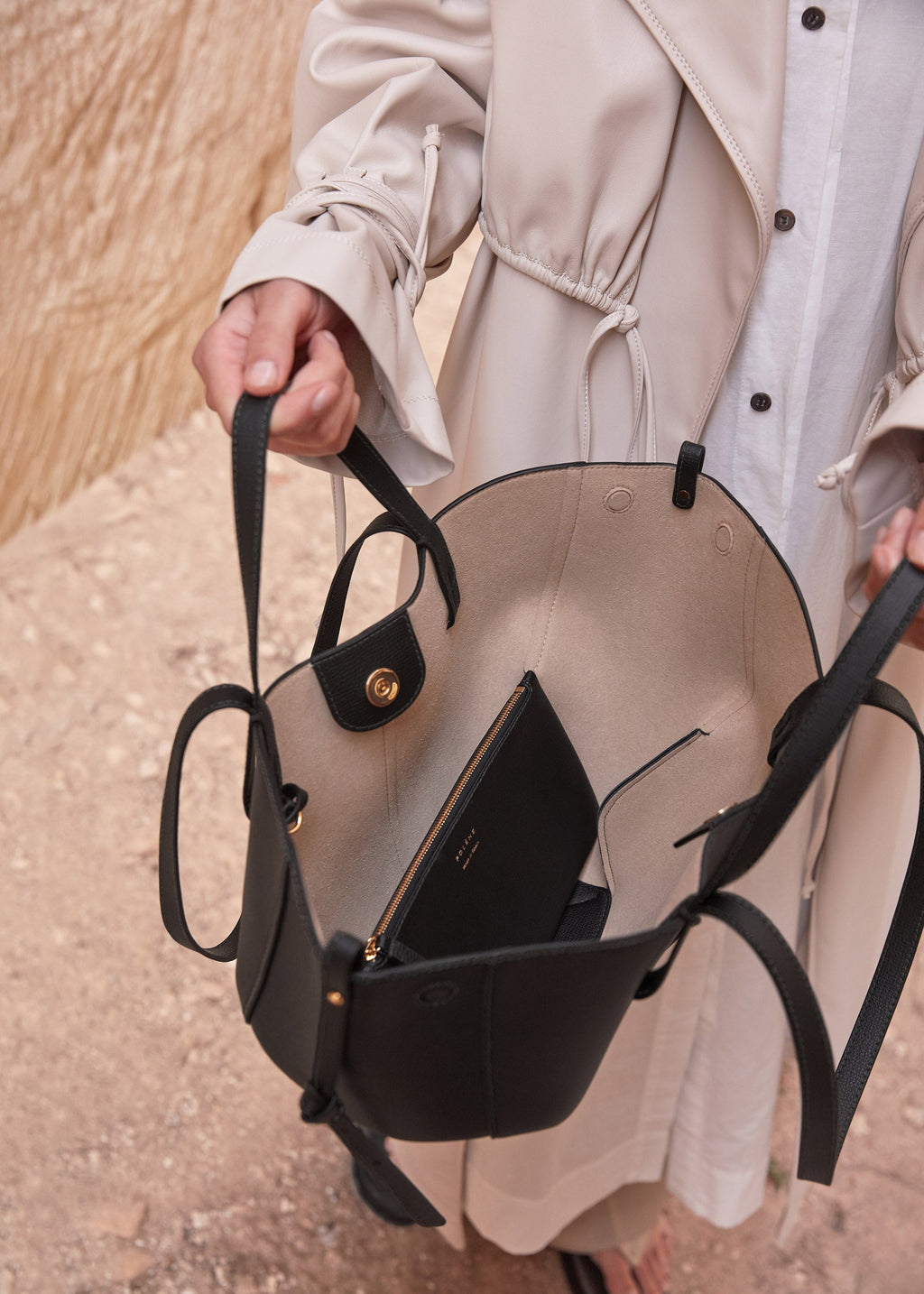 Mini Handbag - Textured Black