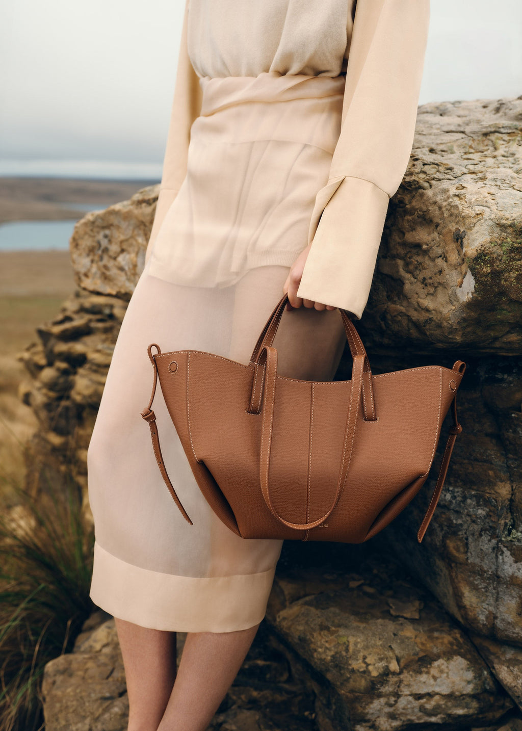 Mini Handbag - Textured Camel