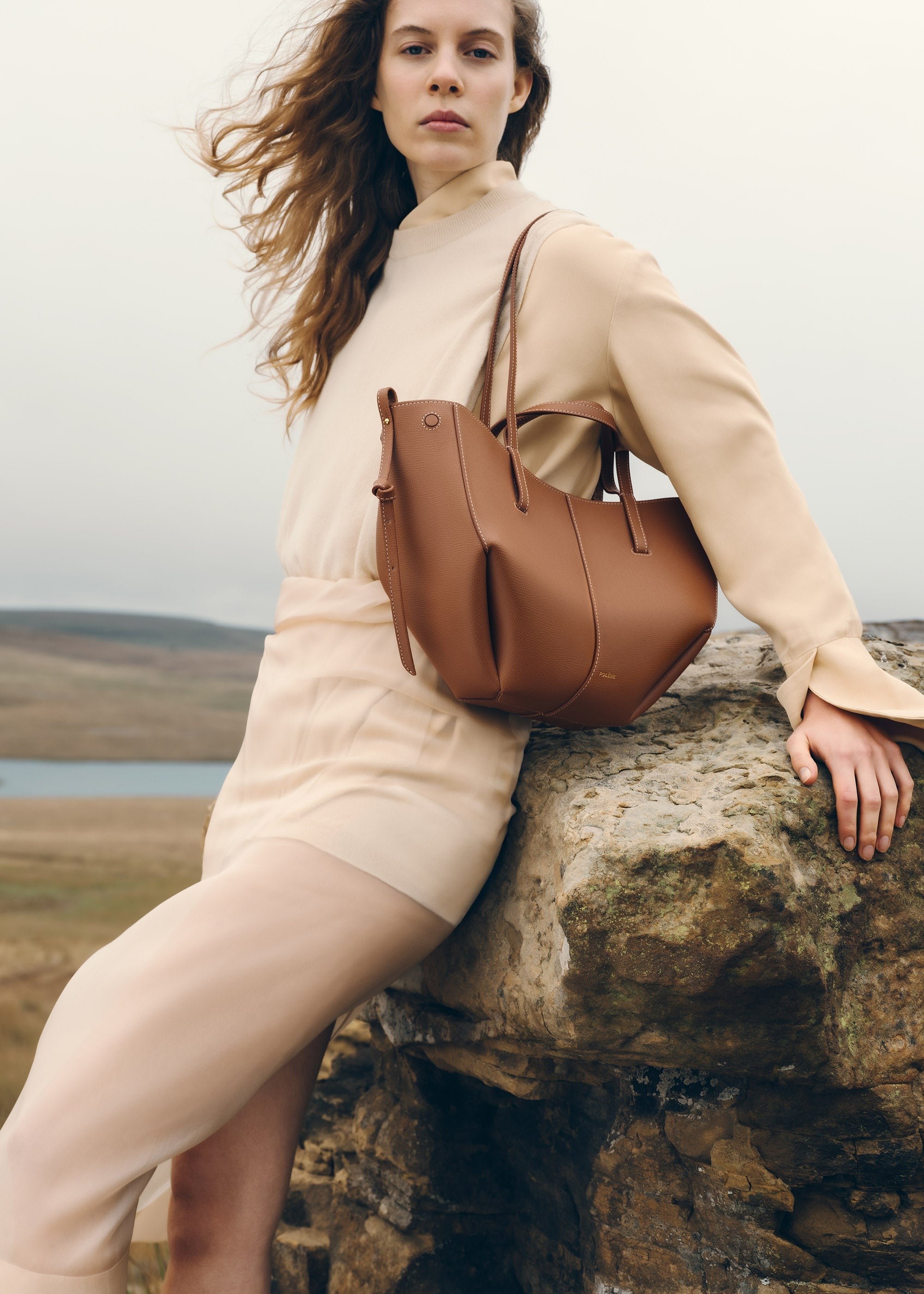 Mini Handbag - Textured Camel