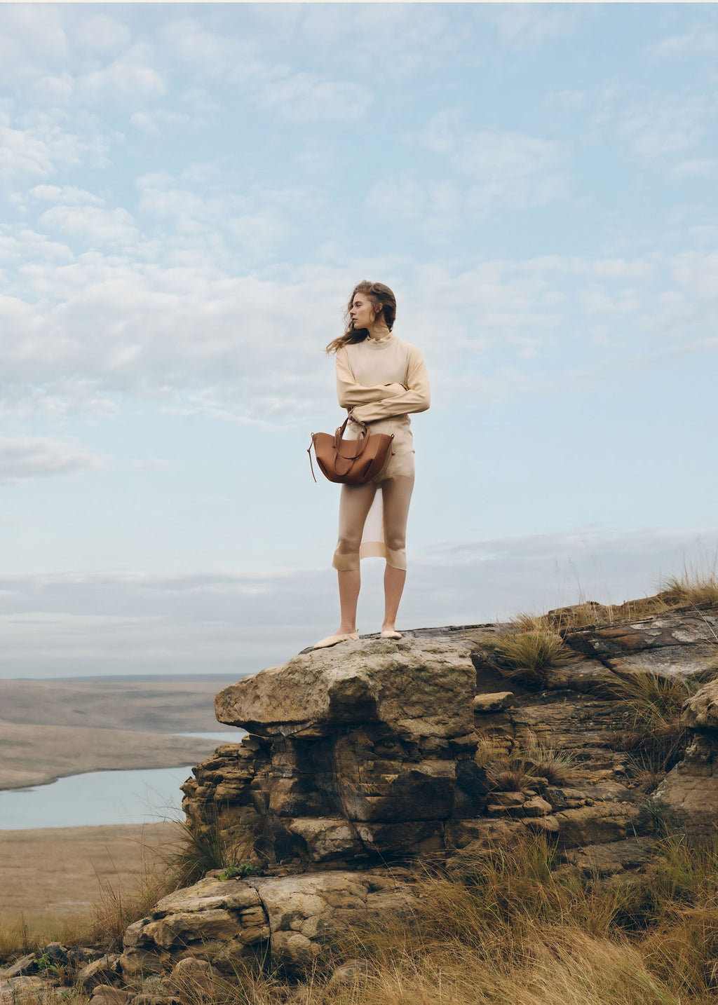 Mini Handbag - Textured Camel