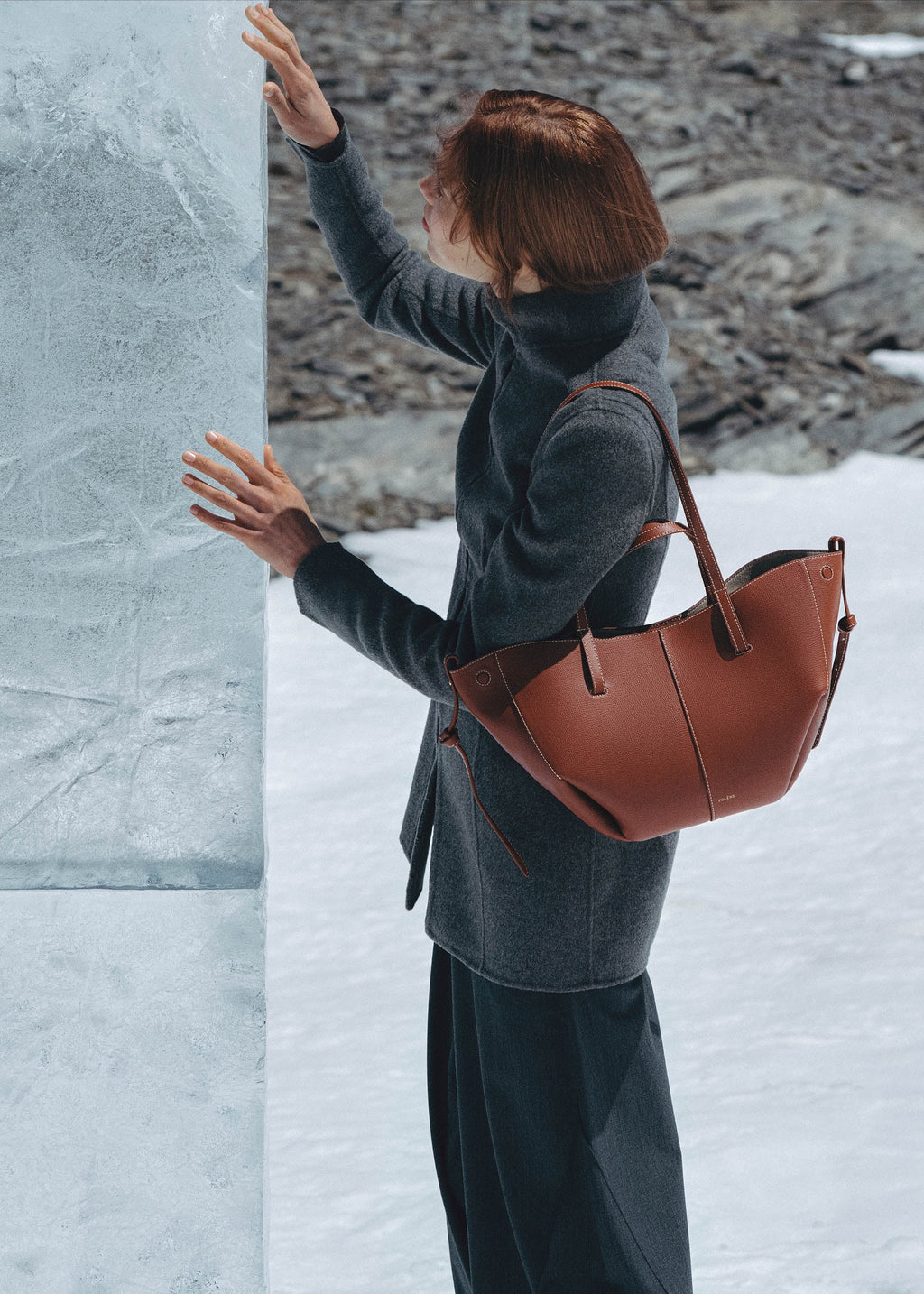 Mini Handbag - Textured Cognac