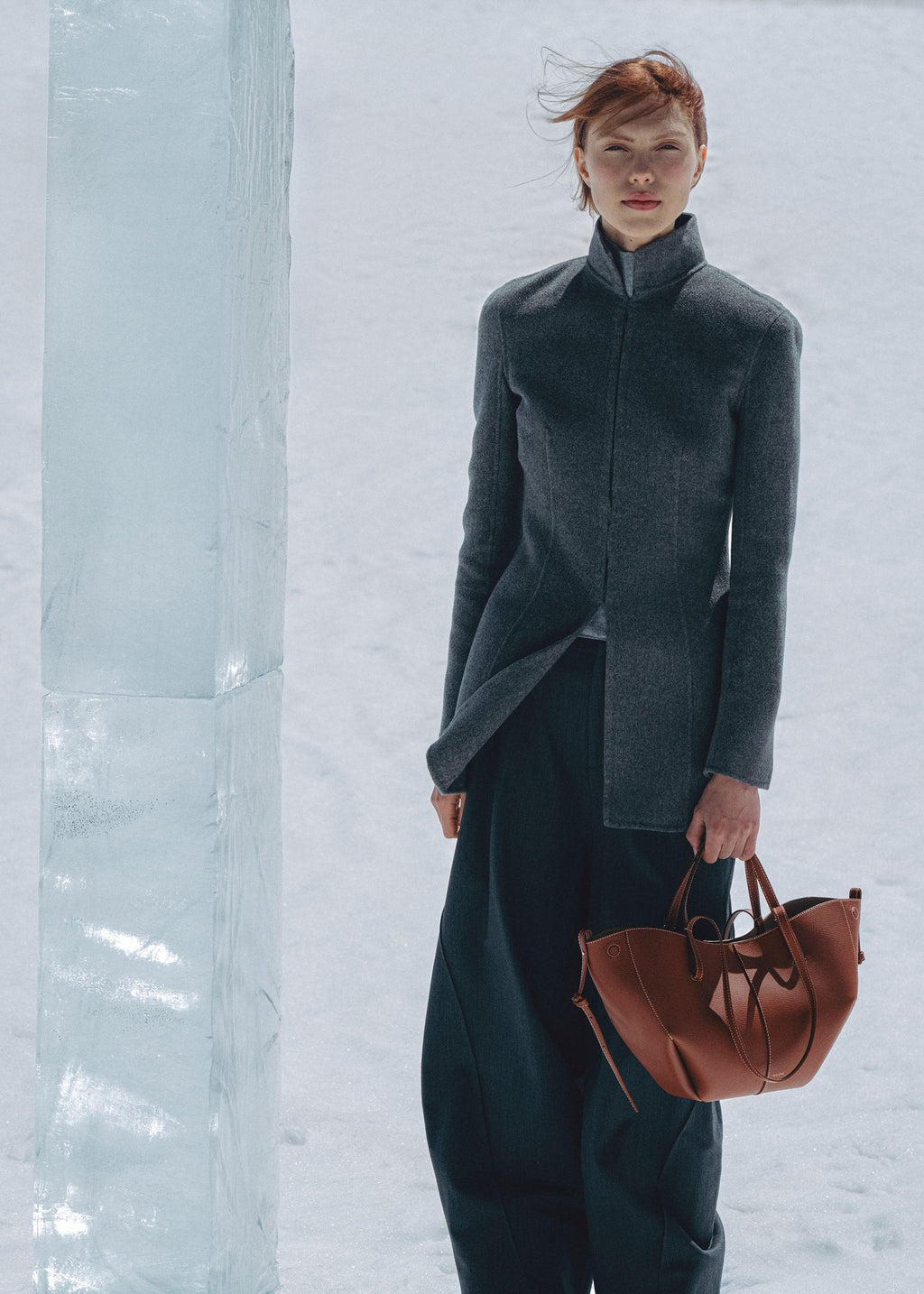 Mini Handbag - Textured Cognac