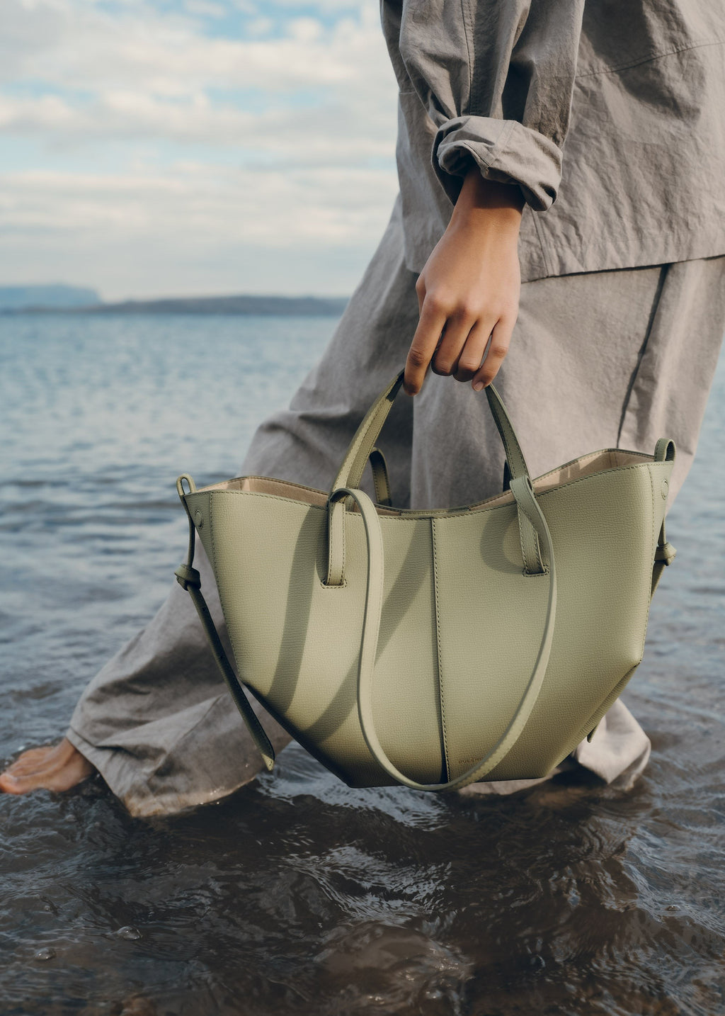 Mini Handbag - Textured Linden