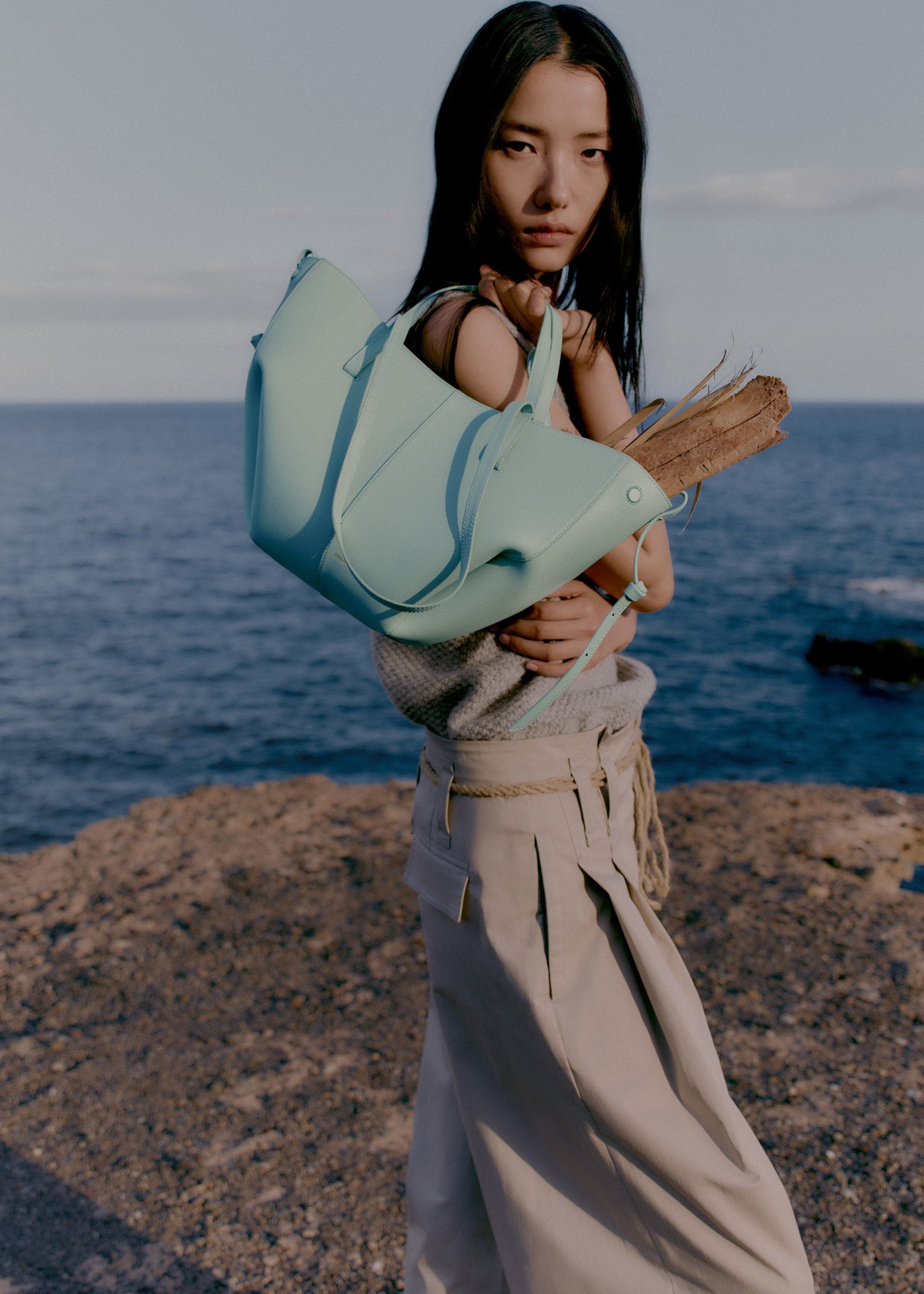 Mini Handbag - Textured Sea Foam