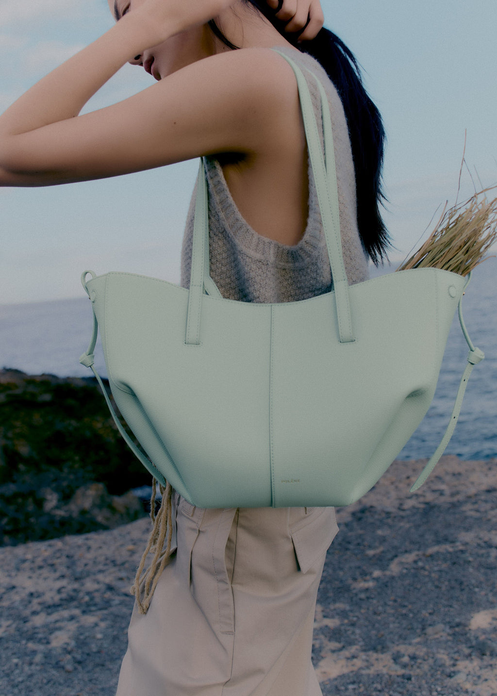 Mini Handbag - Textured Sea Foam