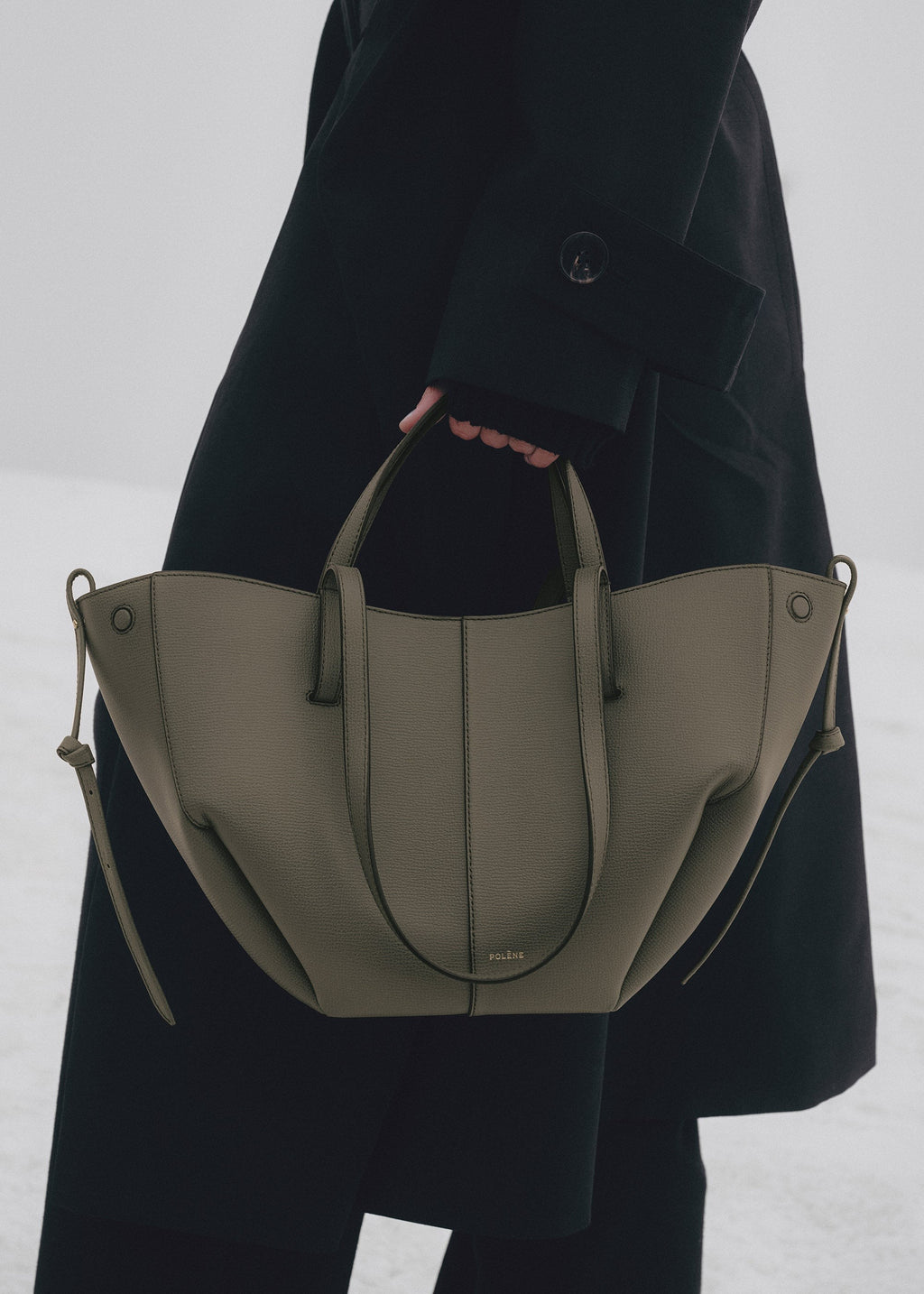 Mini Handbag - Textured Smoky Green