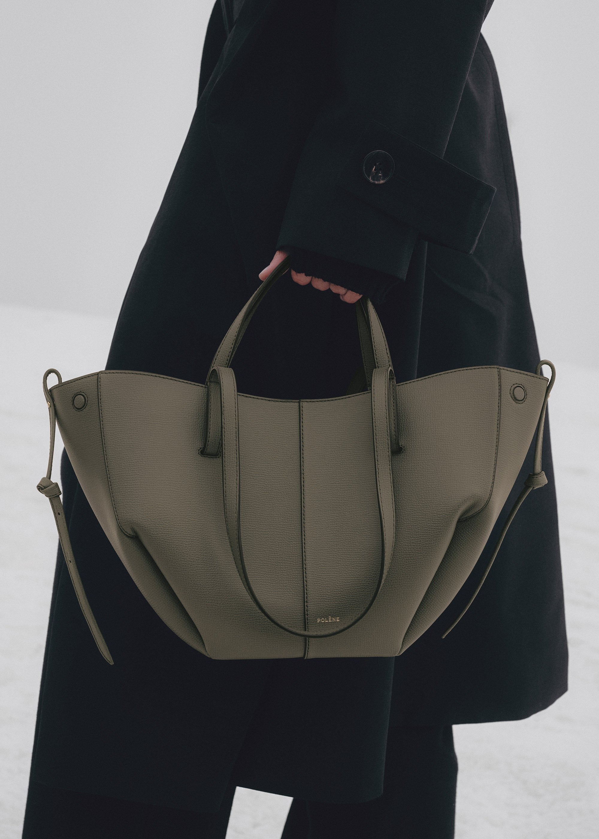 Mini Handbag - Textured Smoky Green