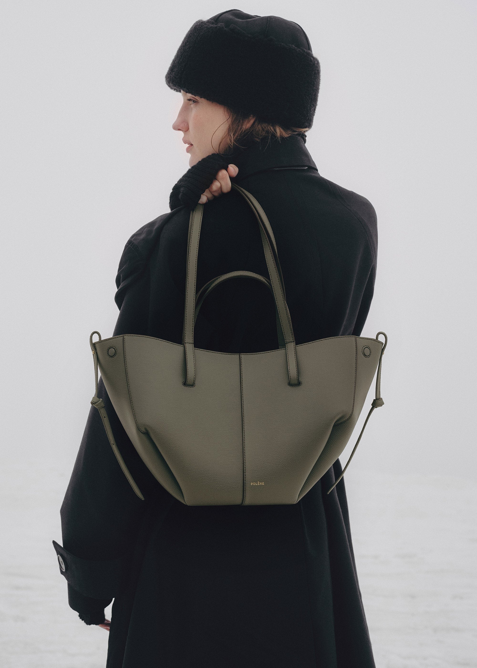 Mini Handbag - Textured Smoky Green