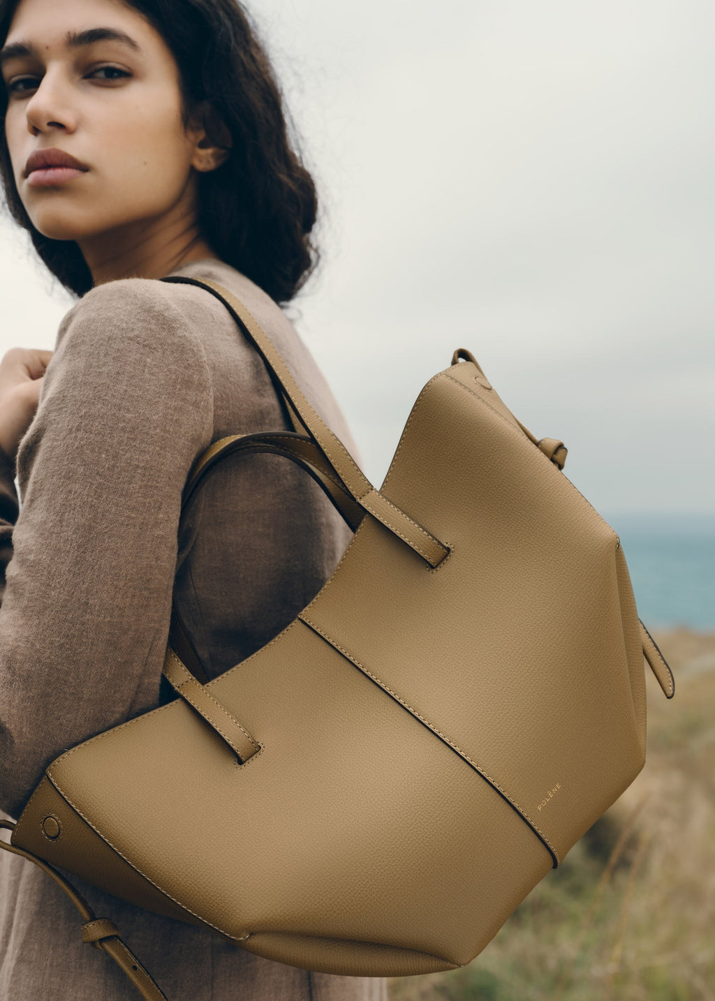 Mini Handbag - Textured Smoky Olive