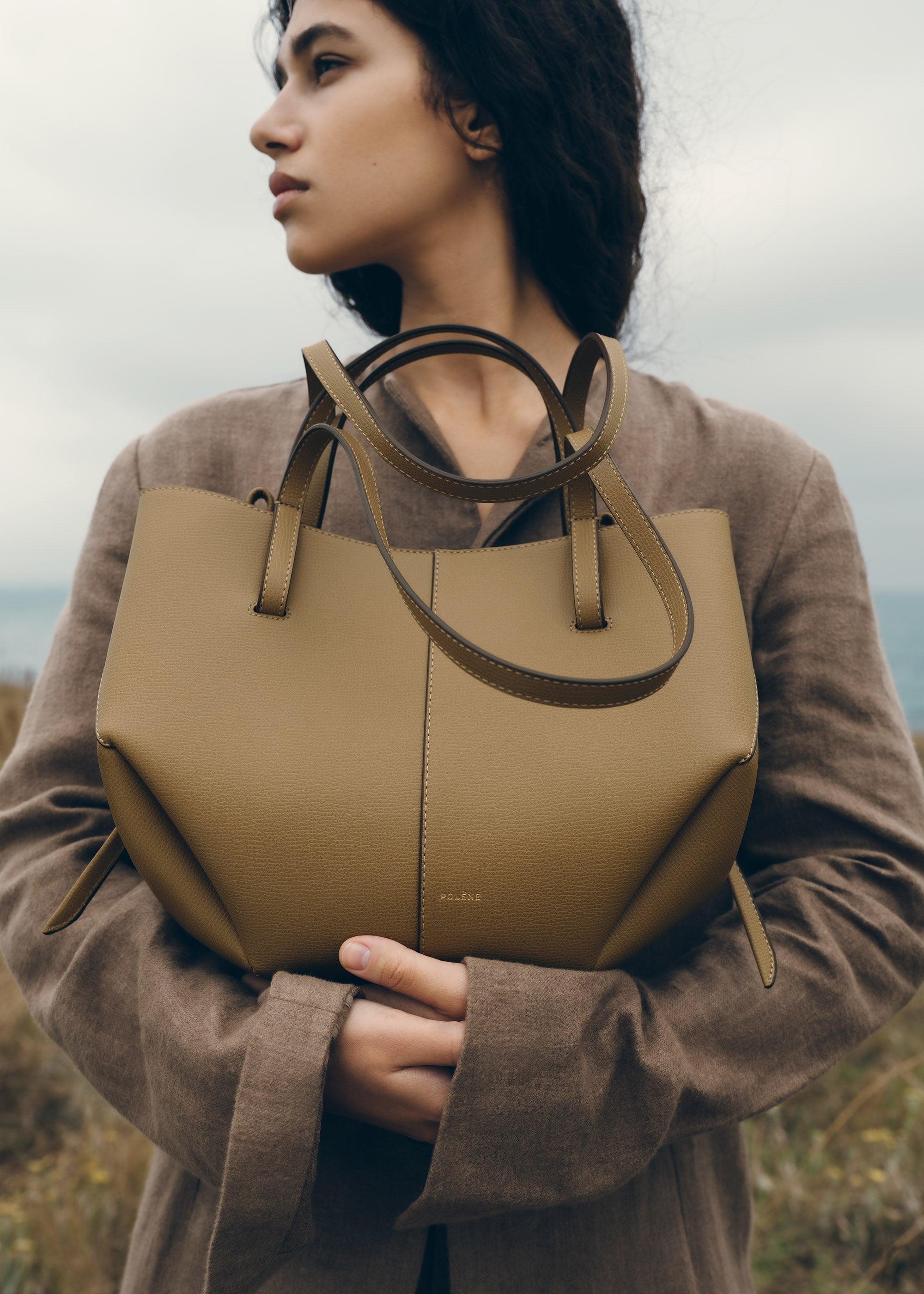 Mini Handbag - Textured Smoky Olive