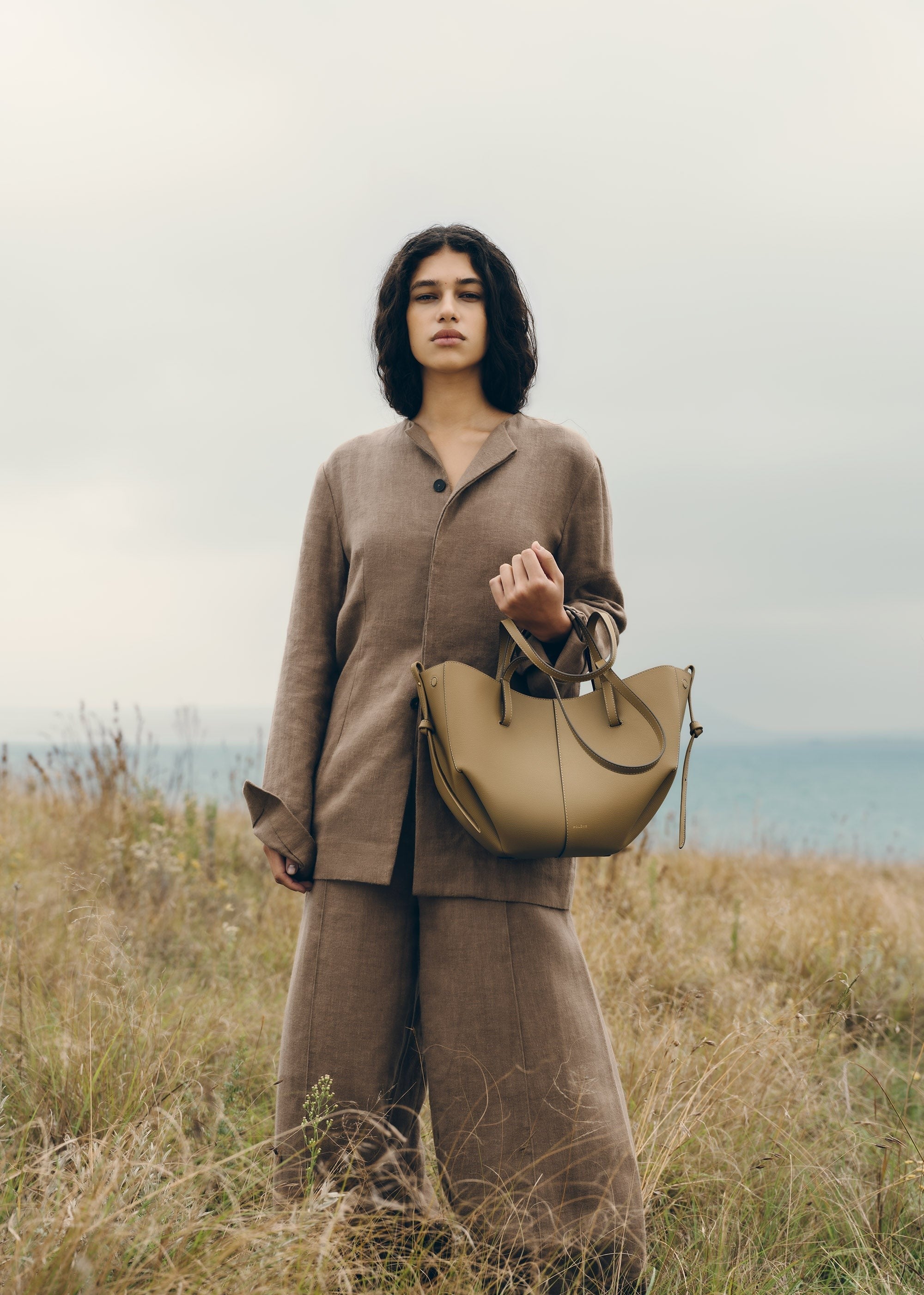 Mini Handbag - Textured Smoky Olive
