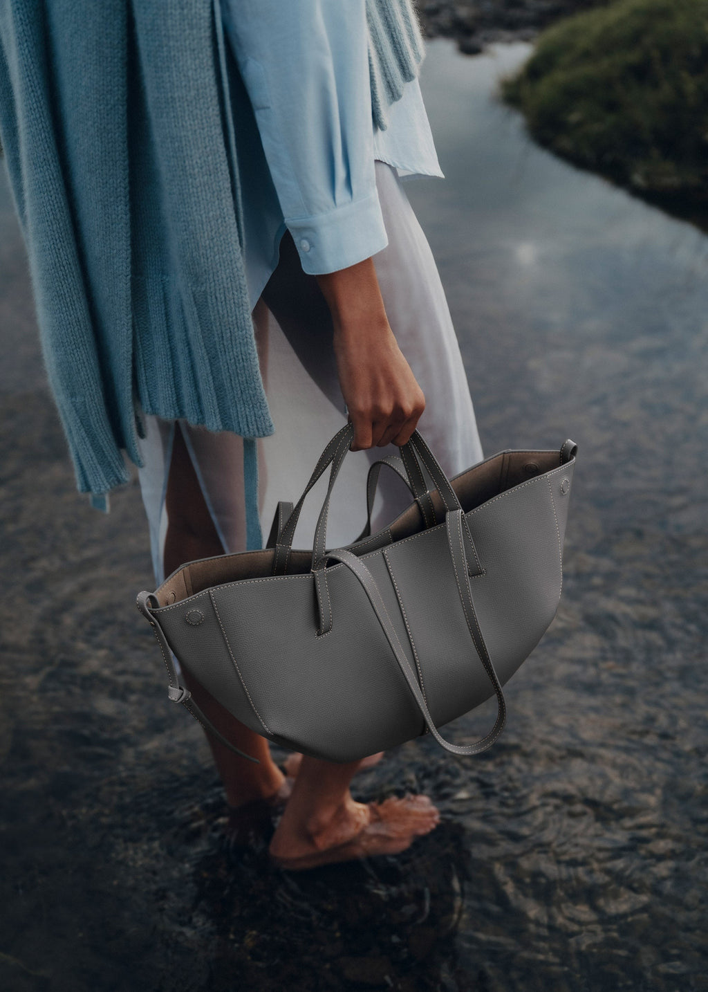 Mini Handbag - Textured Stone