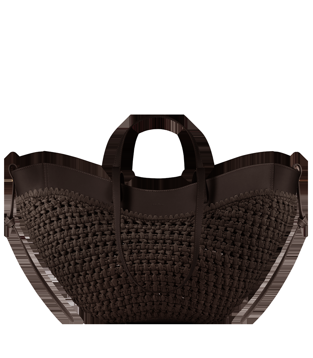 Handbag - Raffia Ebony