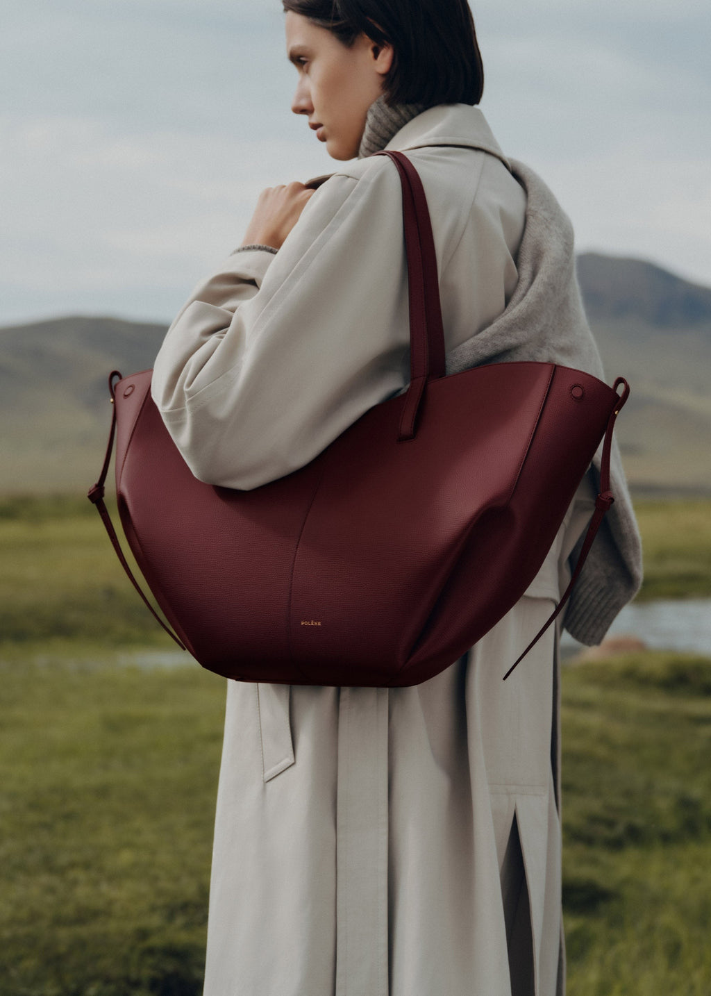 Handbag - Textured Black Cherry