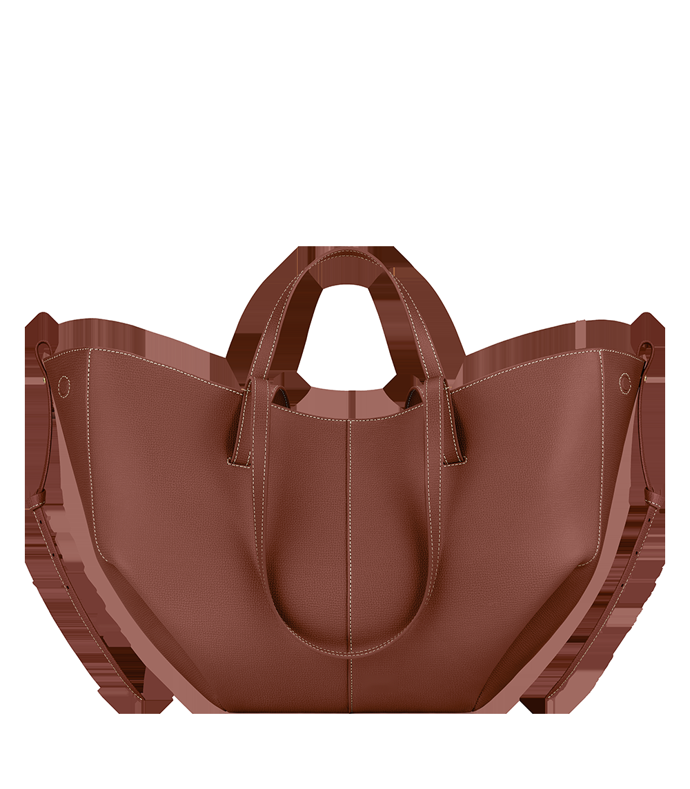 Handbag - Textured Cognac
