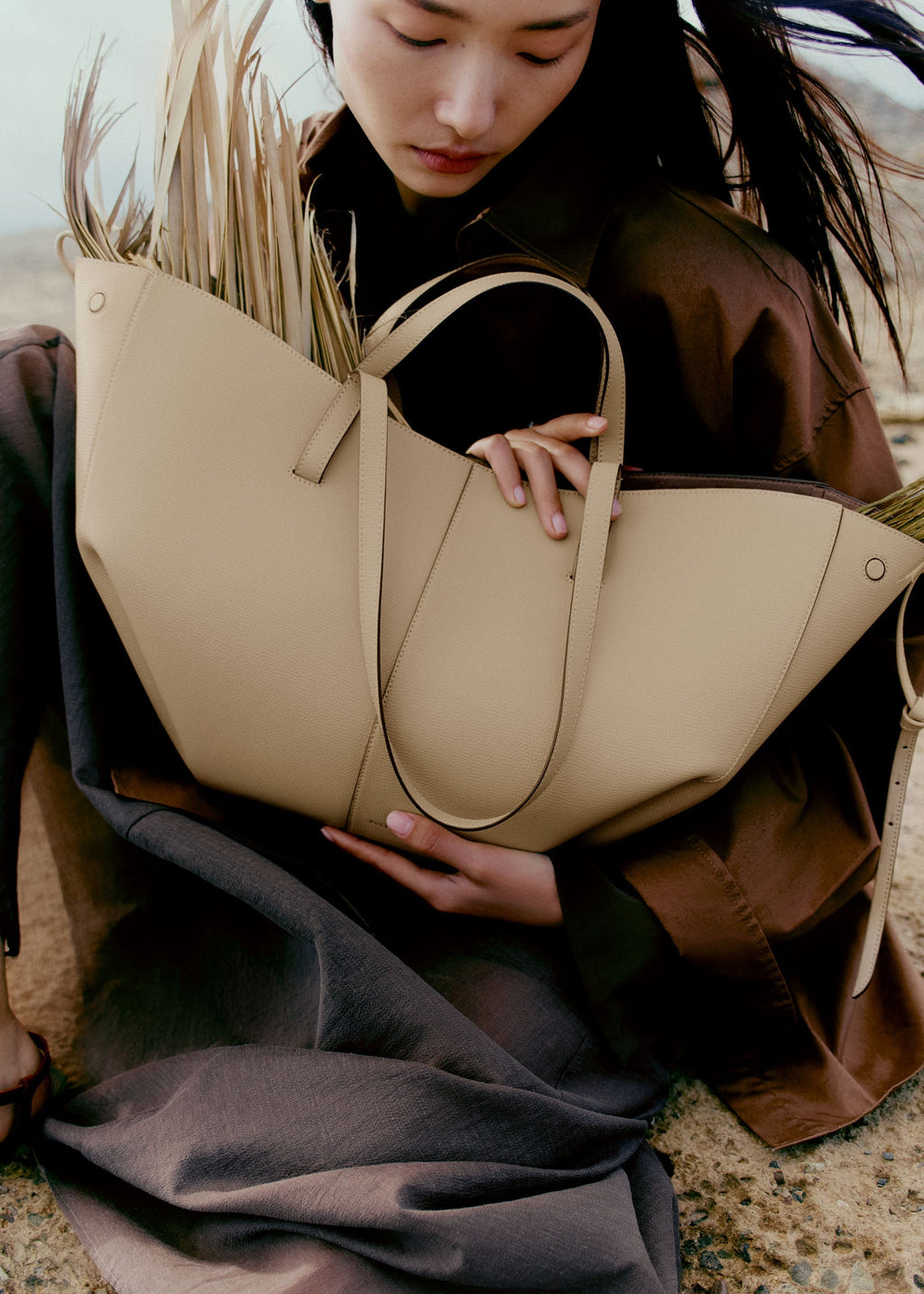 Handbag - Textured Sand