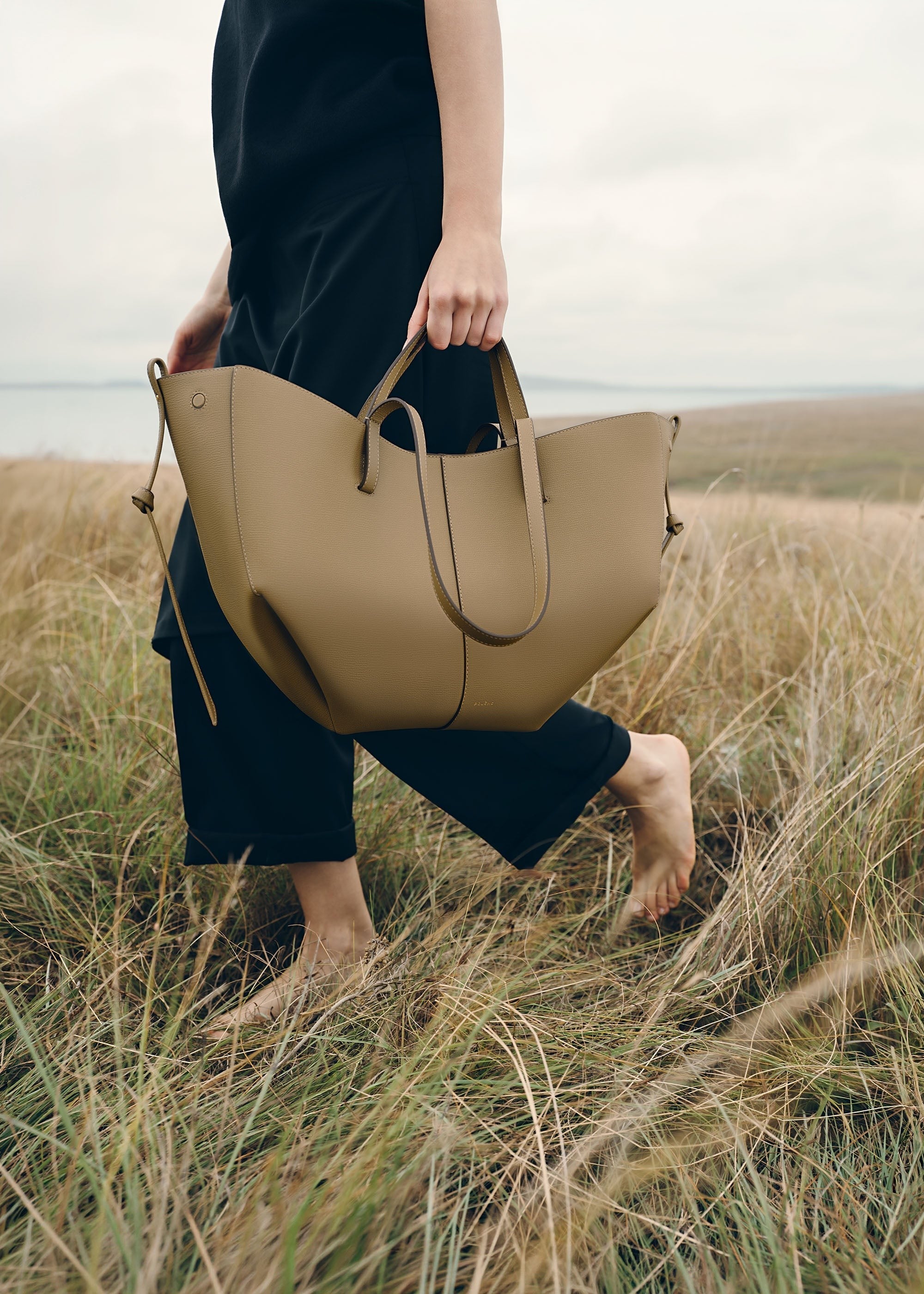 Handbag - Textured Smoky Olive