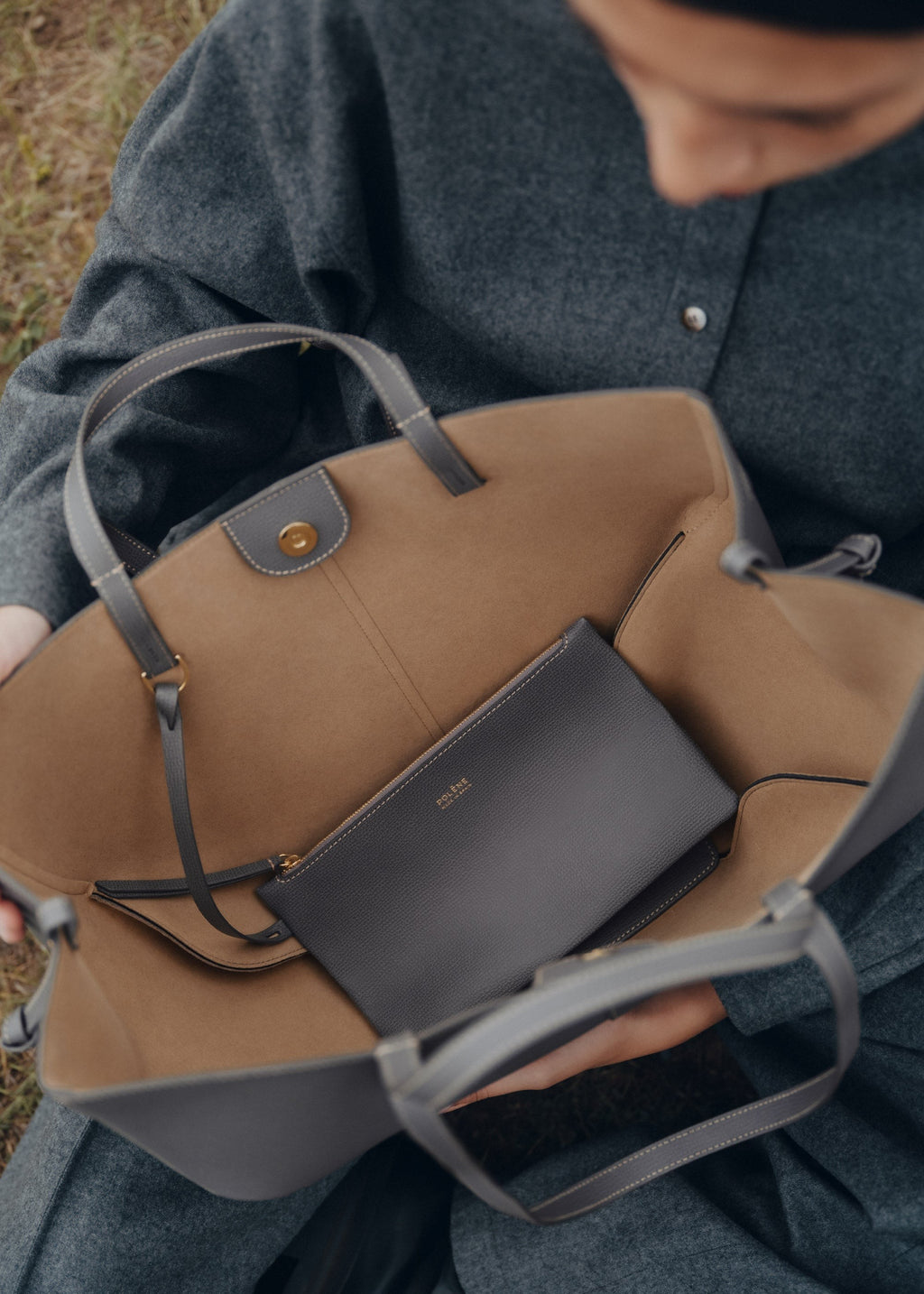 Handbag - Textured Stone