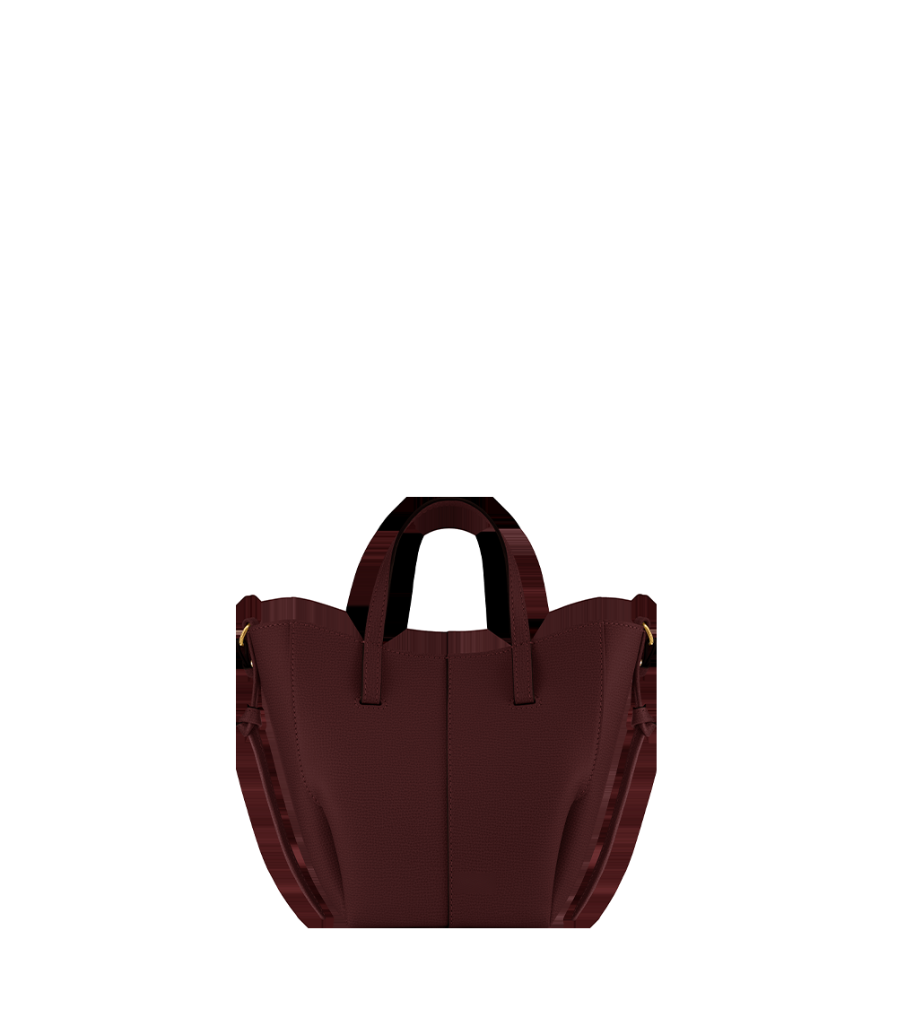 Nano Tote Bag - Textured Black Cherry
