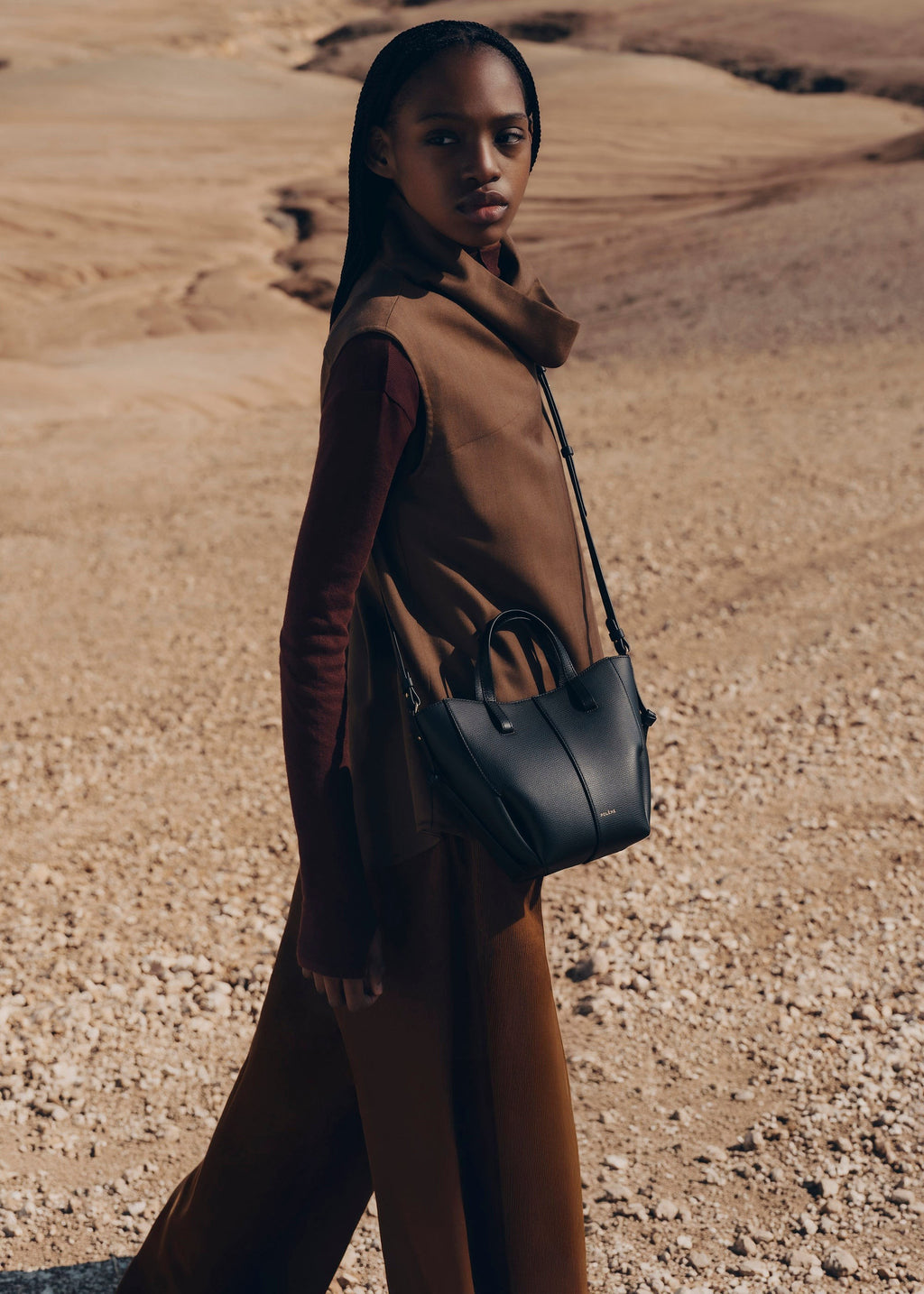 Nano Tote Bag - Textured Black