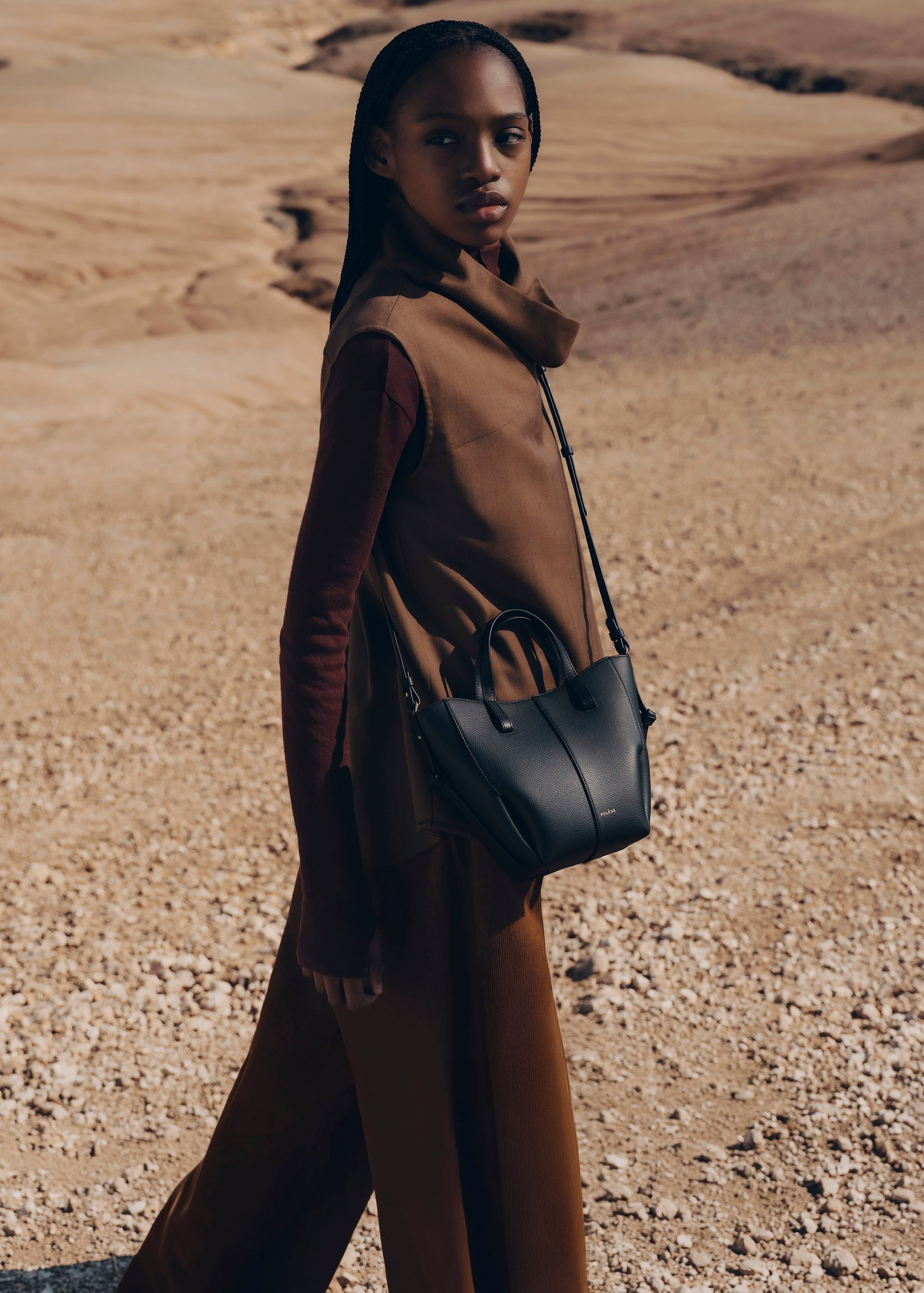 Nano Tote Bag - Textured Black