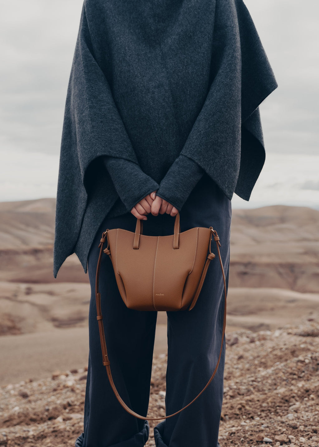 Nano Tote Bag - Textured Camel