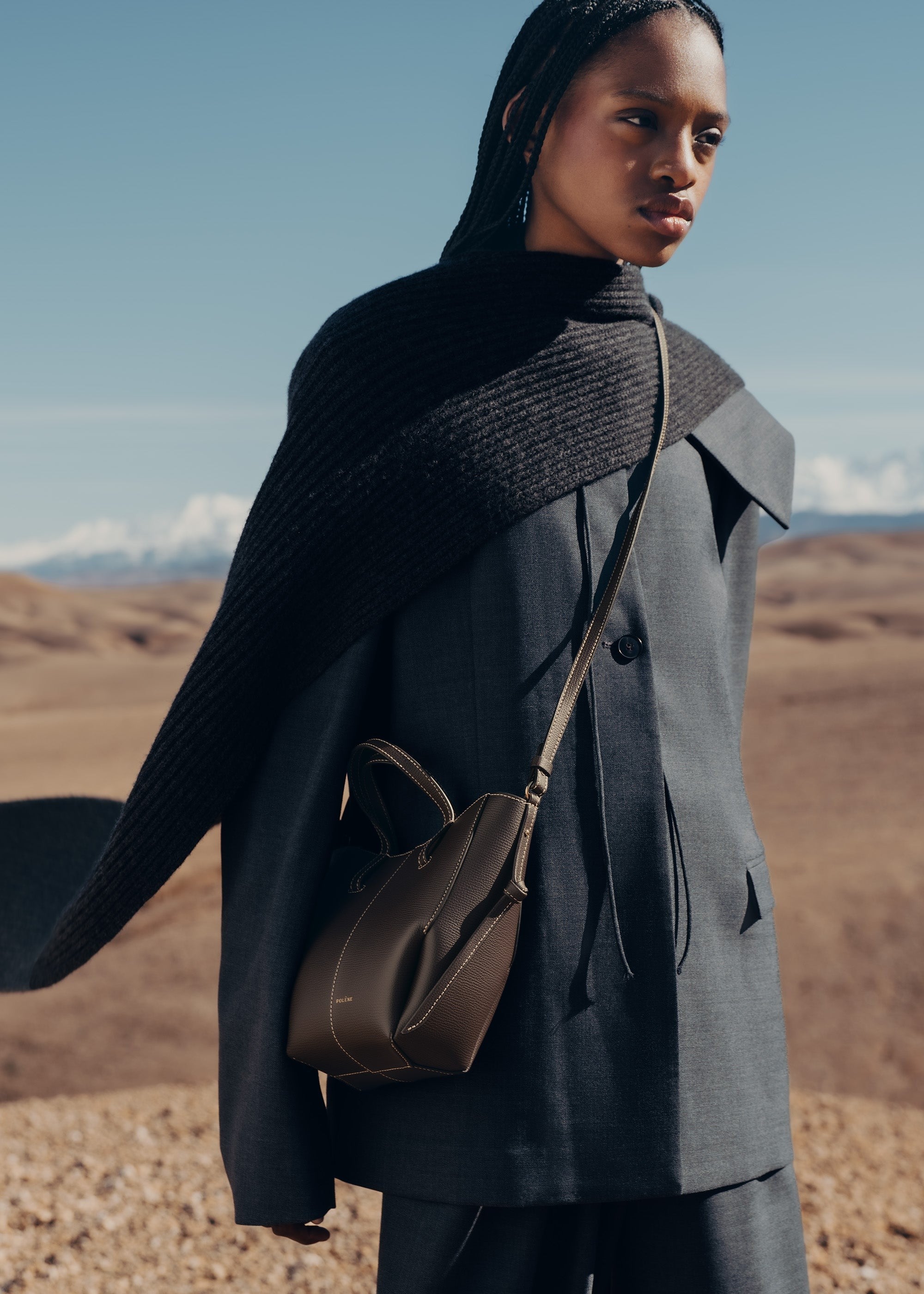 Nano Tote Bag - Textured Ebony