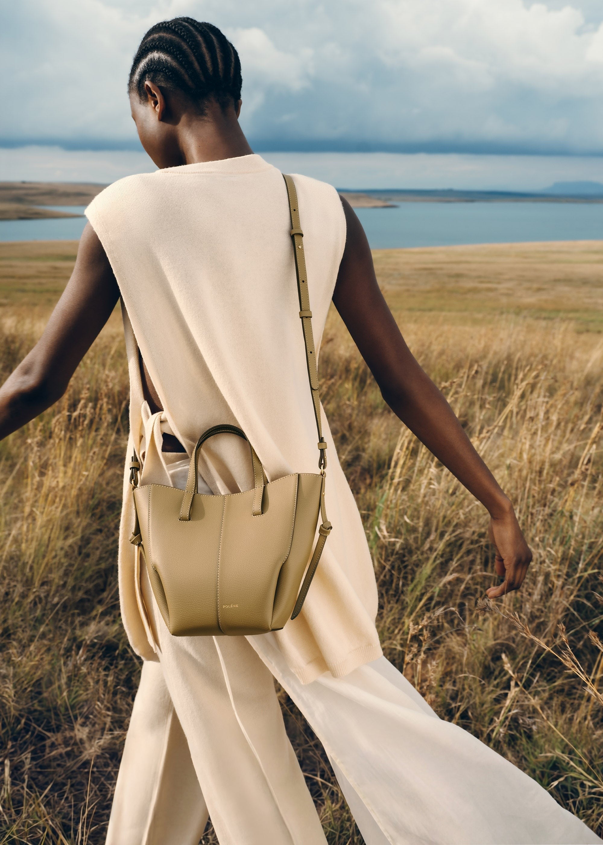Nano Tote Bag - Textured Smoky Olive