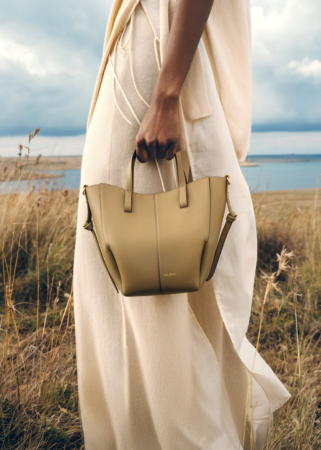 Nano Tote Bag - Textured Smoky Olive