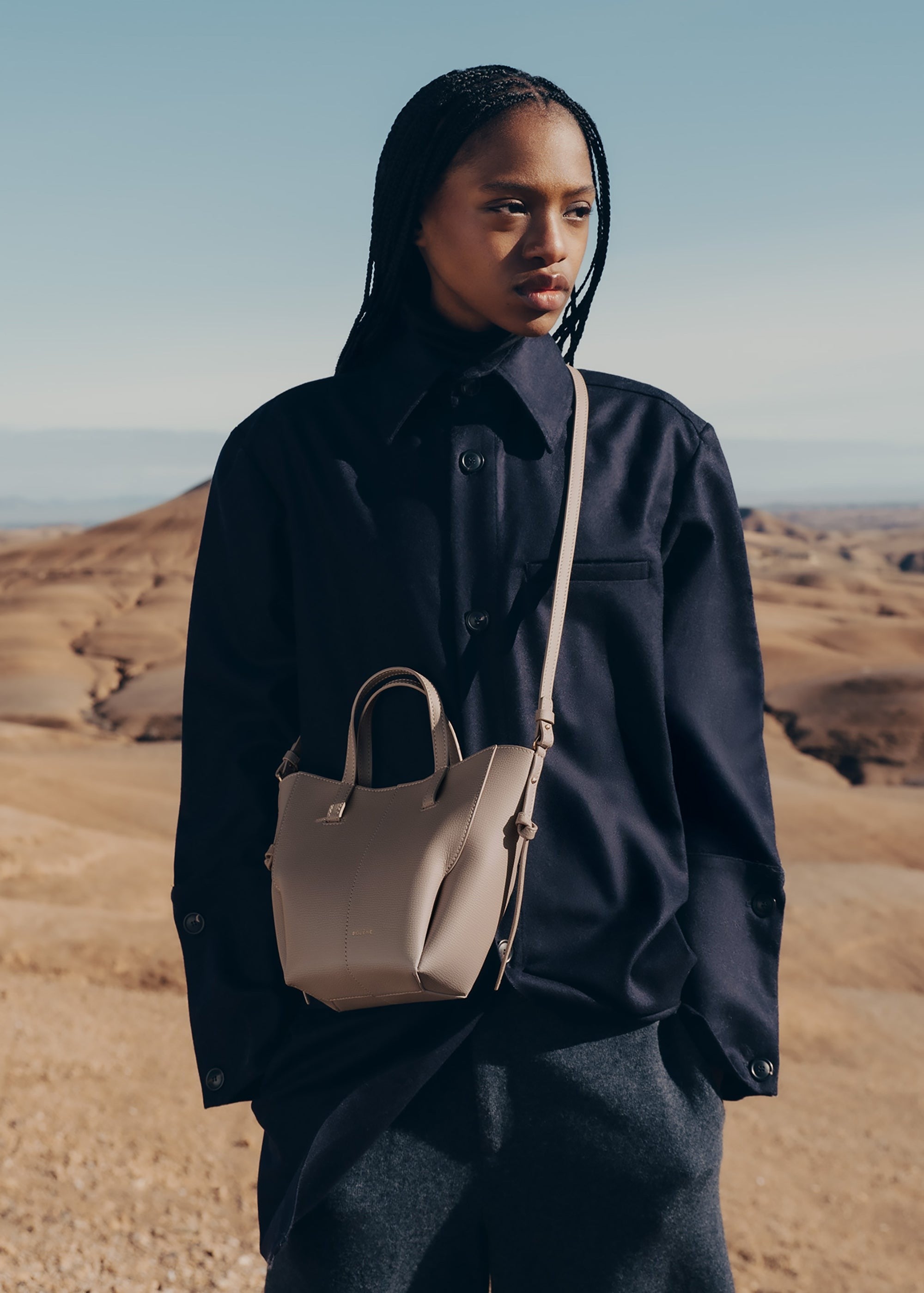 Nano Tote Bag - Textured Taupe