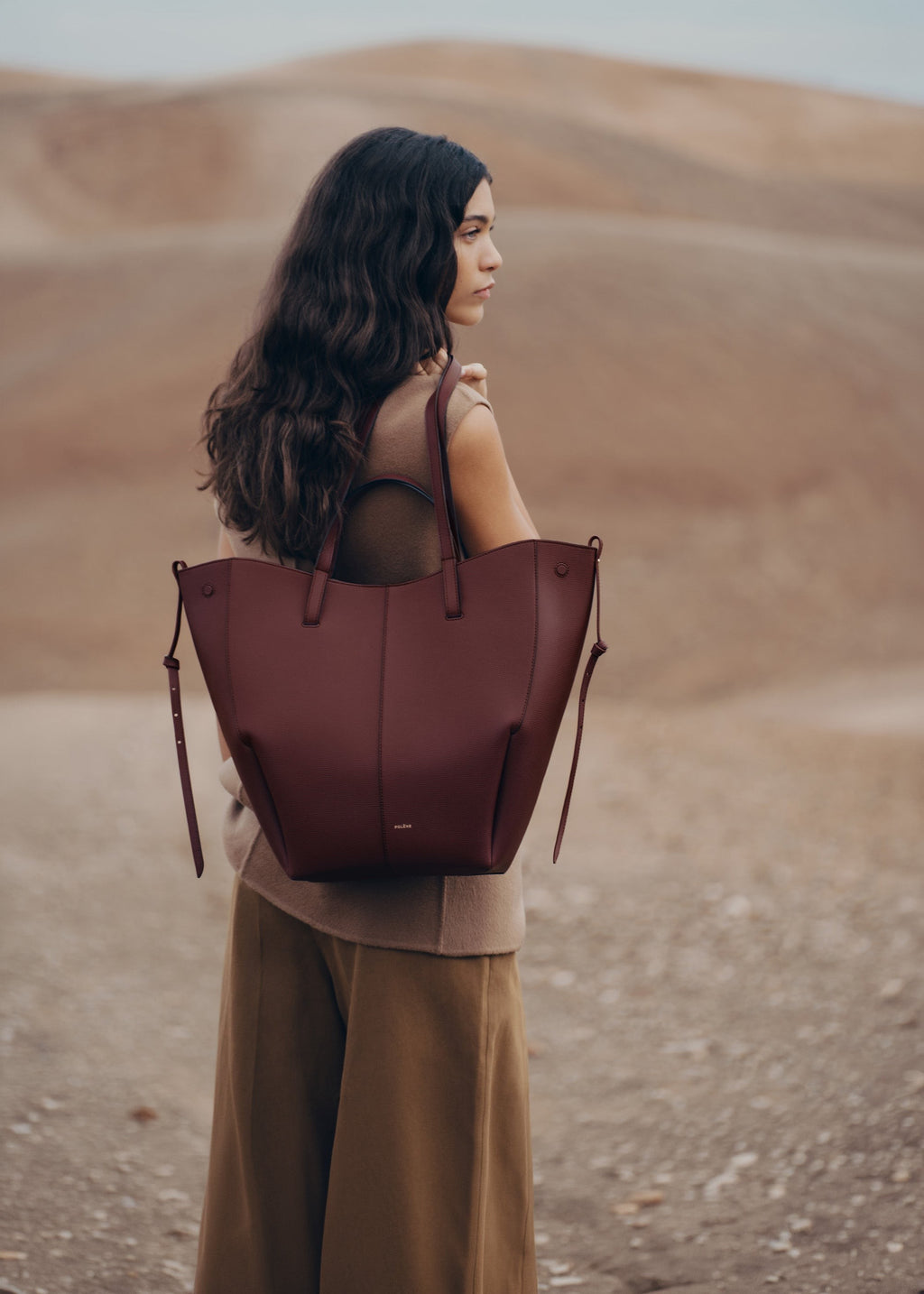 Tote Bag - Textured Black Cherry