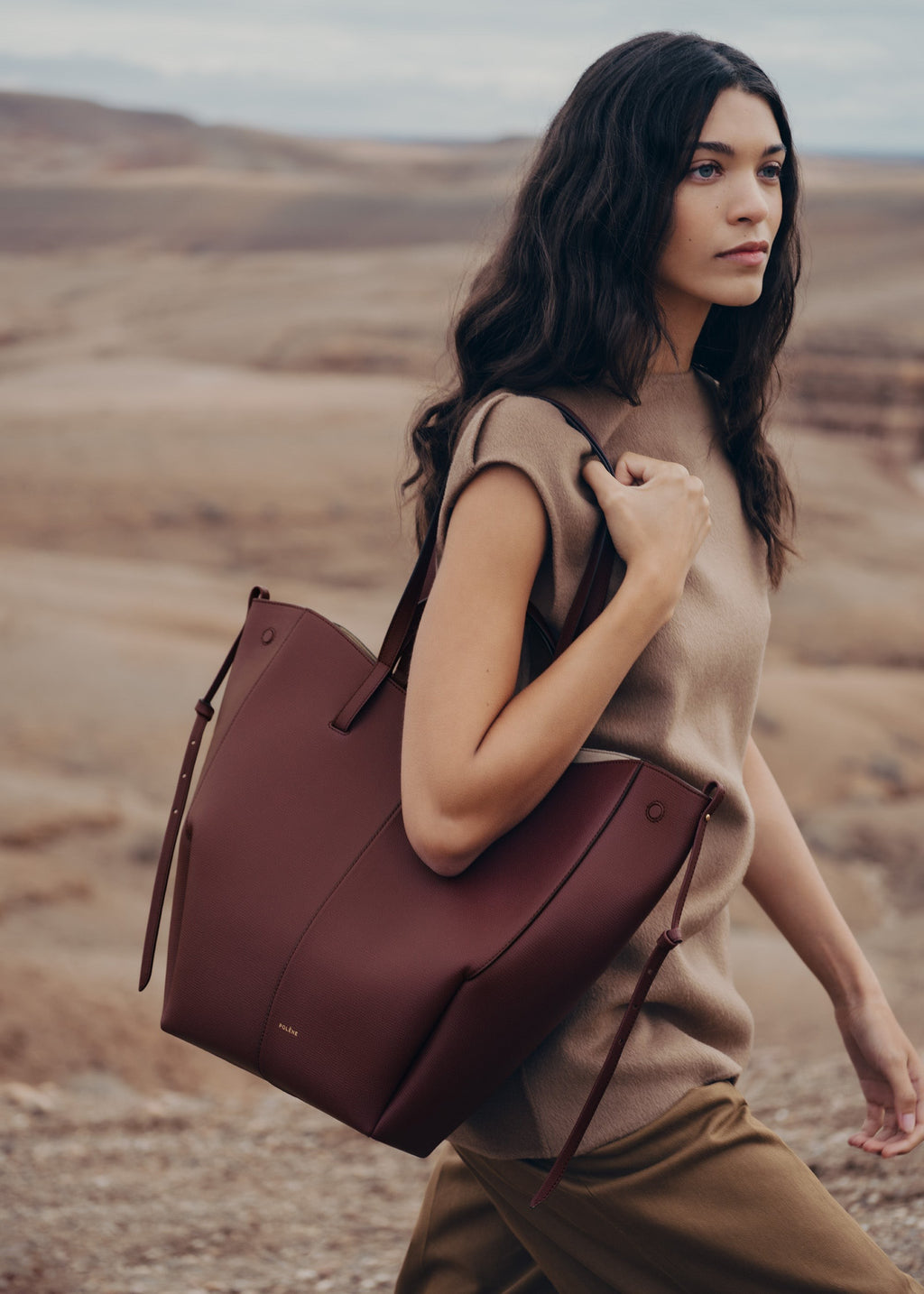 Tote Bag - Textured Black Cherry