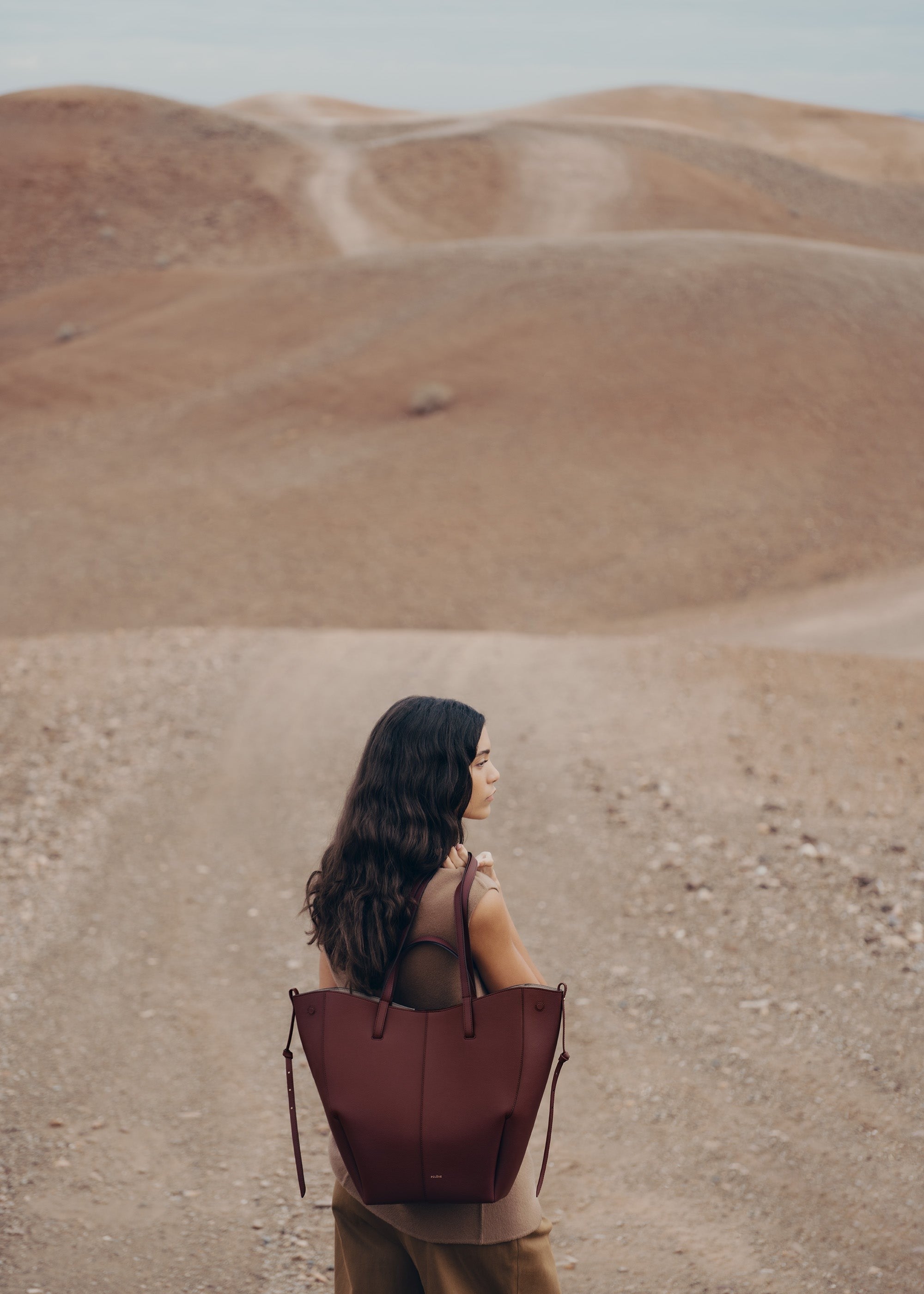Tote Bag - Textured Black Cherry