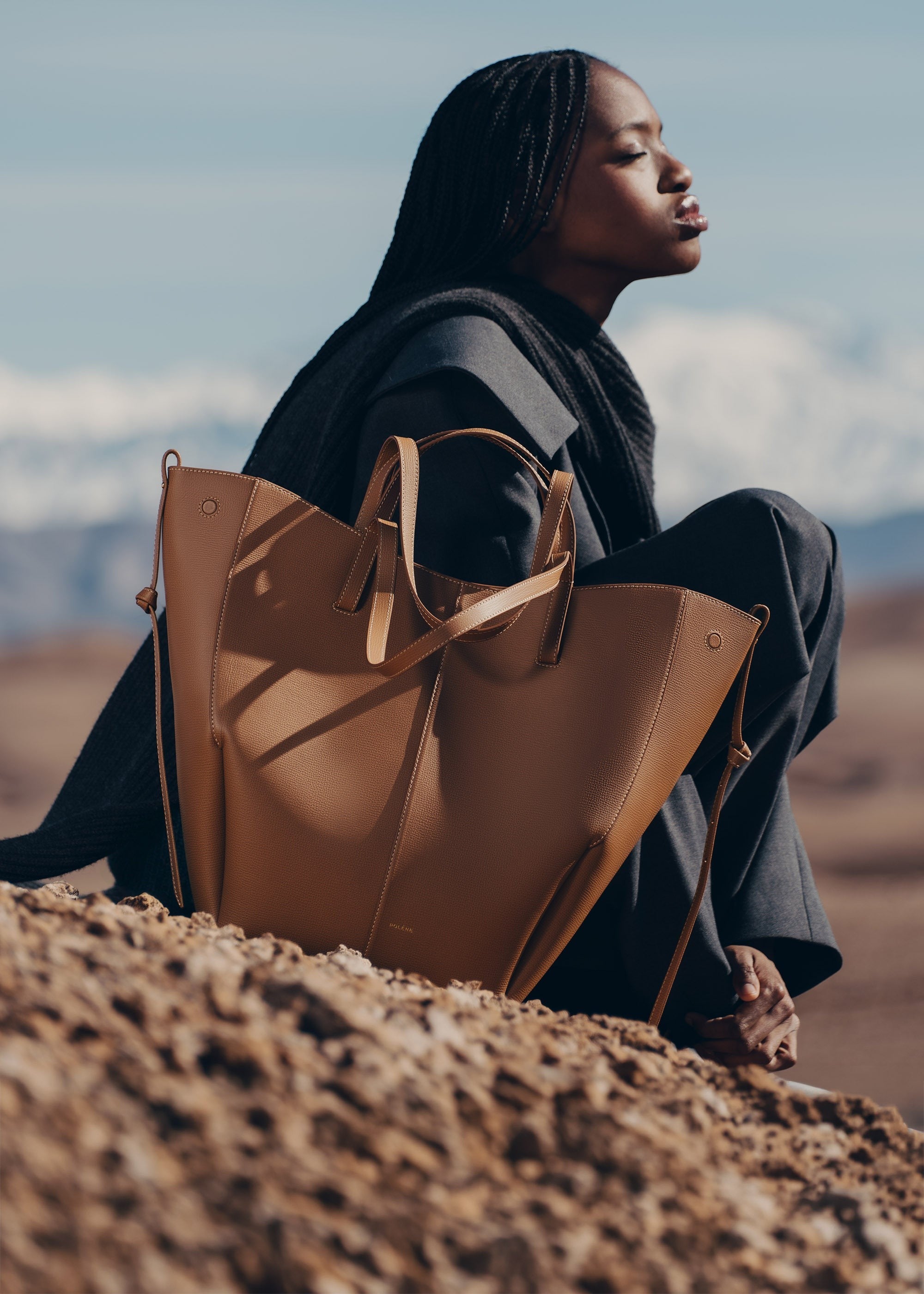 Tote Bag - Textured Camel