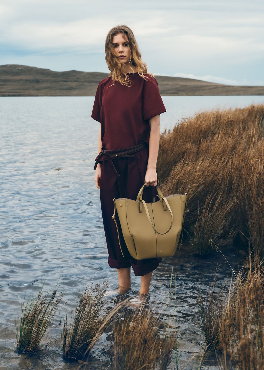 Tote Bag - Textured Smoky Olive