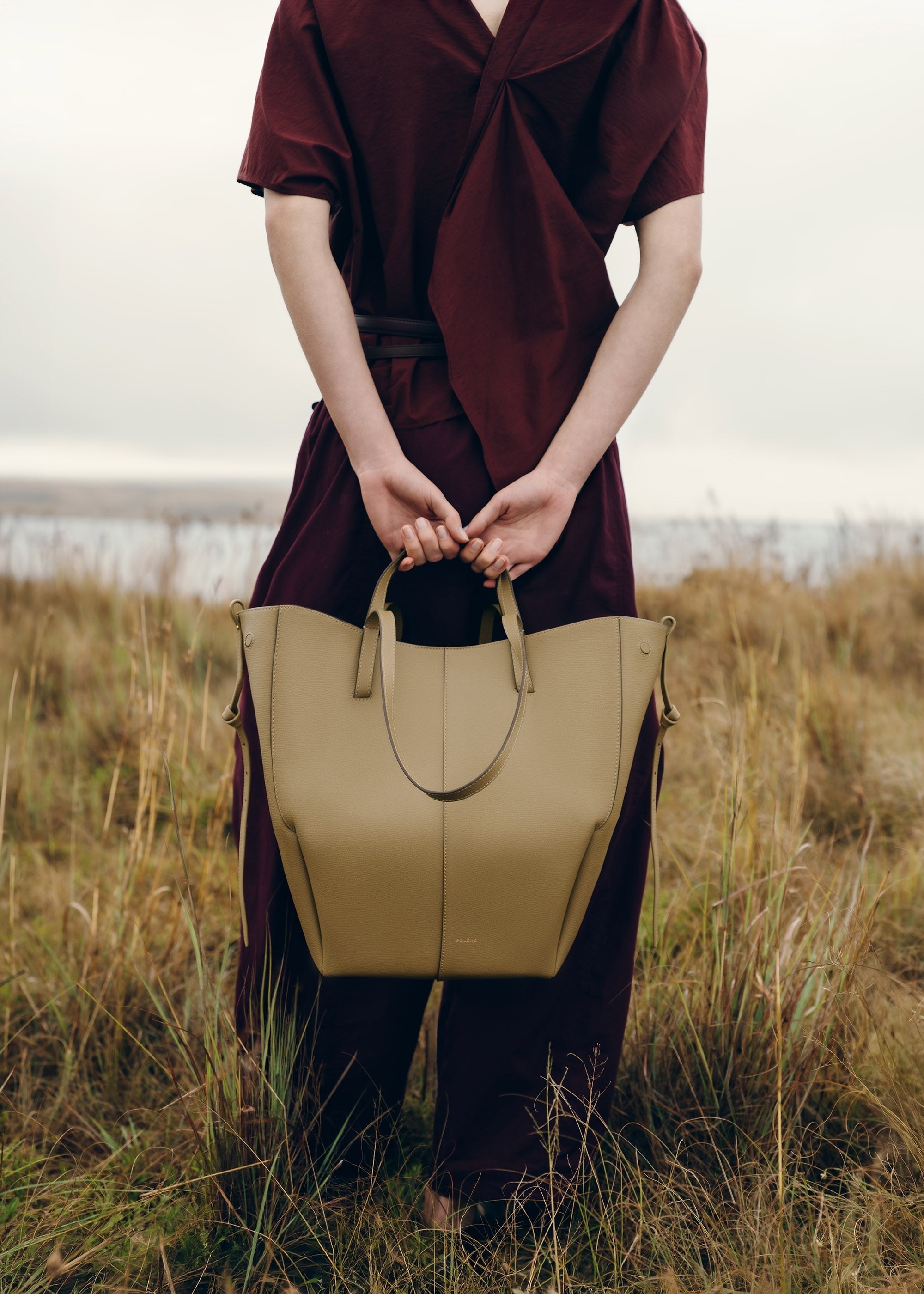 Tote Bag - Textured Smoky Olive