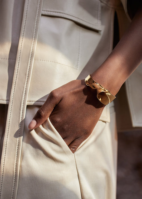 Cuff - 24 carat gold gilded
