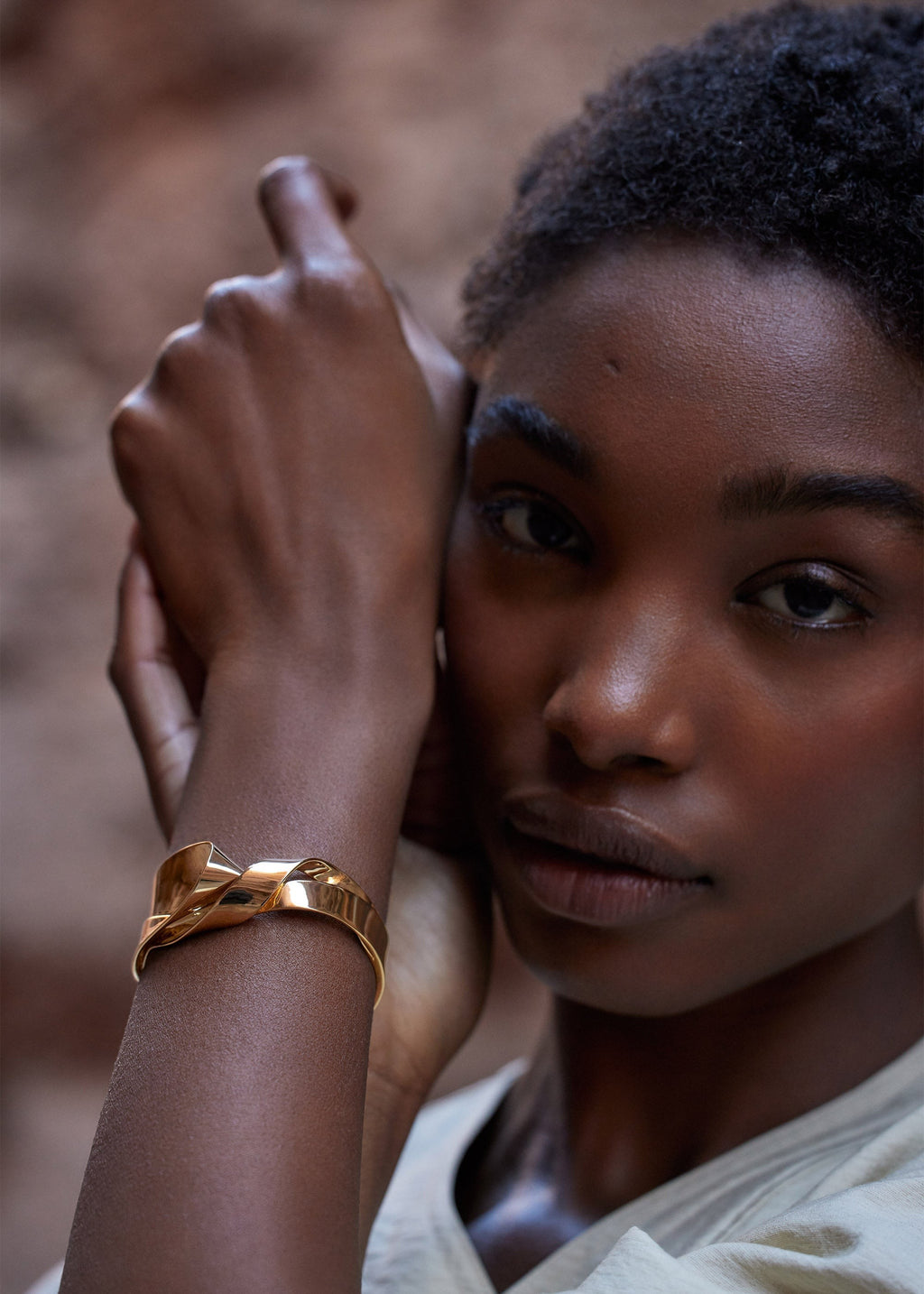 Cuff - 24 carat gold gilded